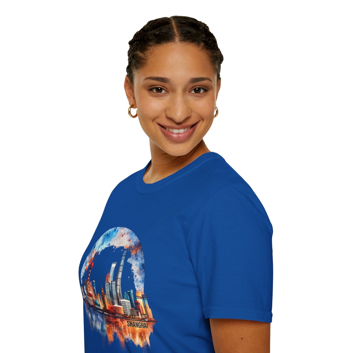 Cityscape Watercolor T-Shirt — Skyline Art Tee
