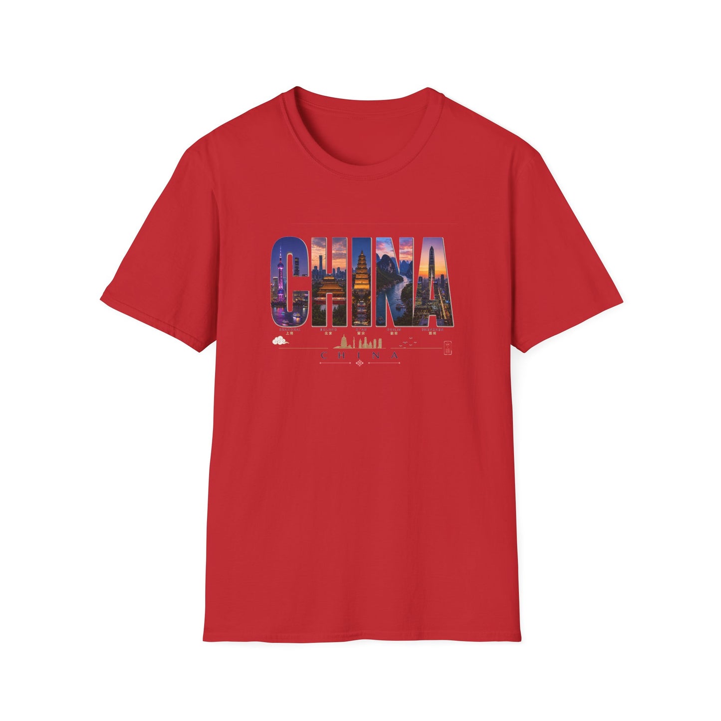 China Skyline Photo Tee — Travel Souvenir T-Shirt