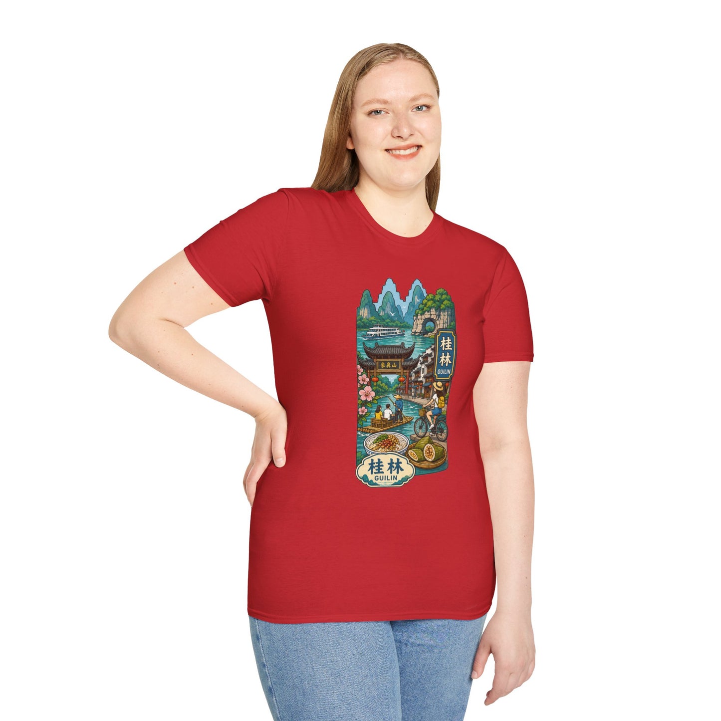 Guilin Scenic T-Shirt — Chinese Landscape Travel Art Tee