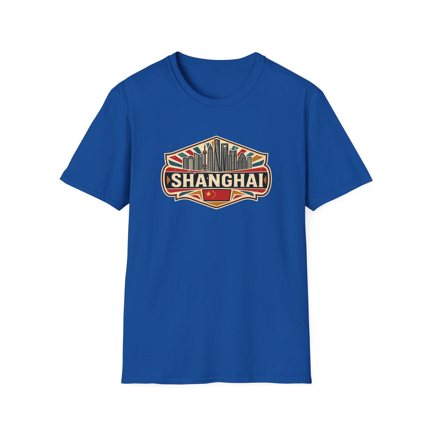 Shanghai Skyline T-Shirt — Vintage City Travel Tee