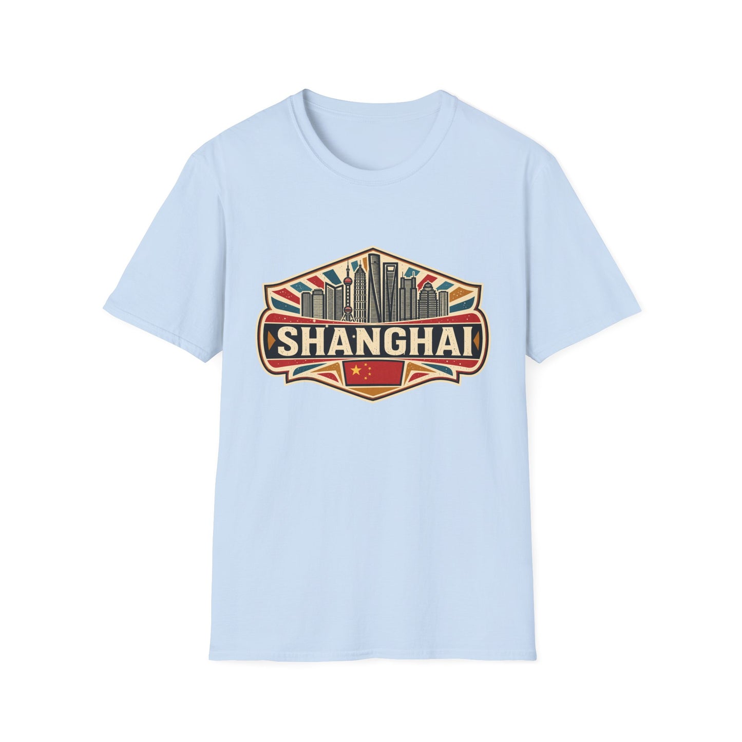 Shanghai Skyline Vintage T‑Shirt