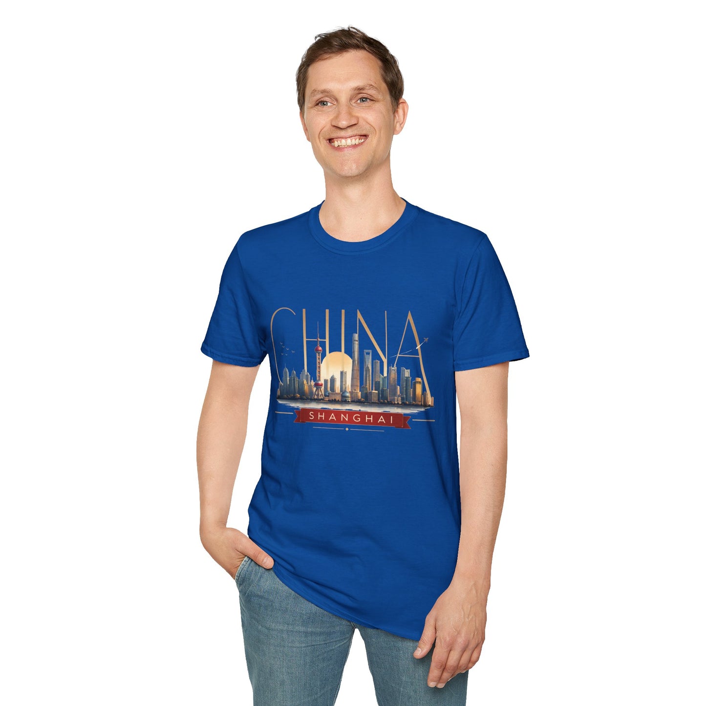China Skyline T‑Shirt — Shanghai Cityscape Graphic Tee