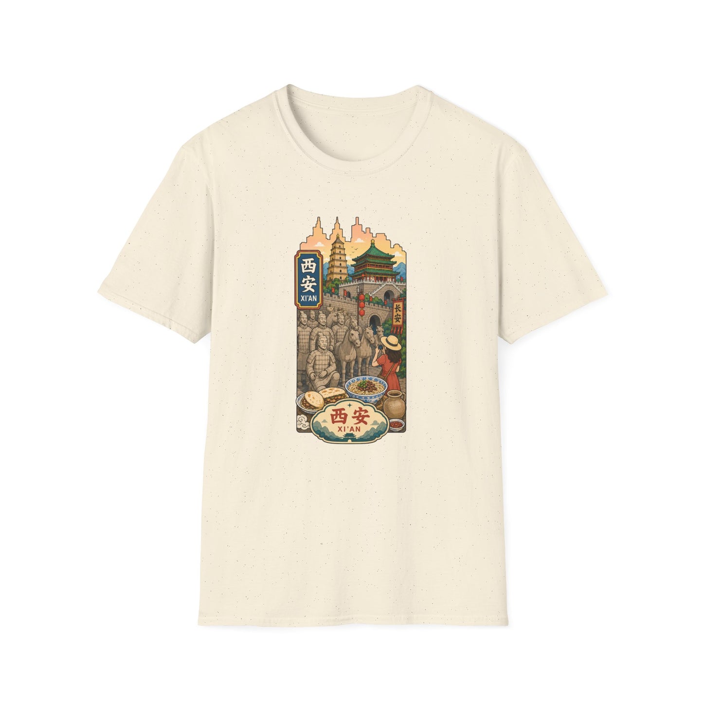 Xi'an Travel T‑Shirt — Vintage China Cityscape Graphic