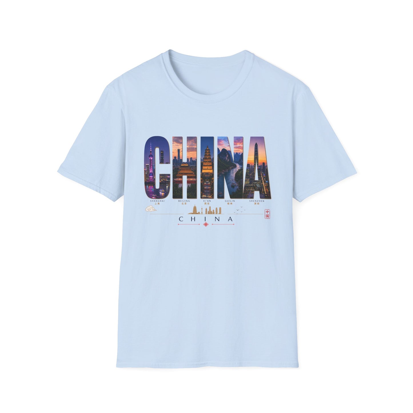China Skyline T-Shirt — Travel Cityscape Tee