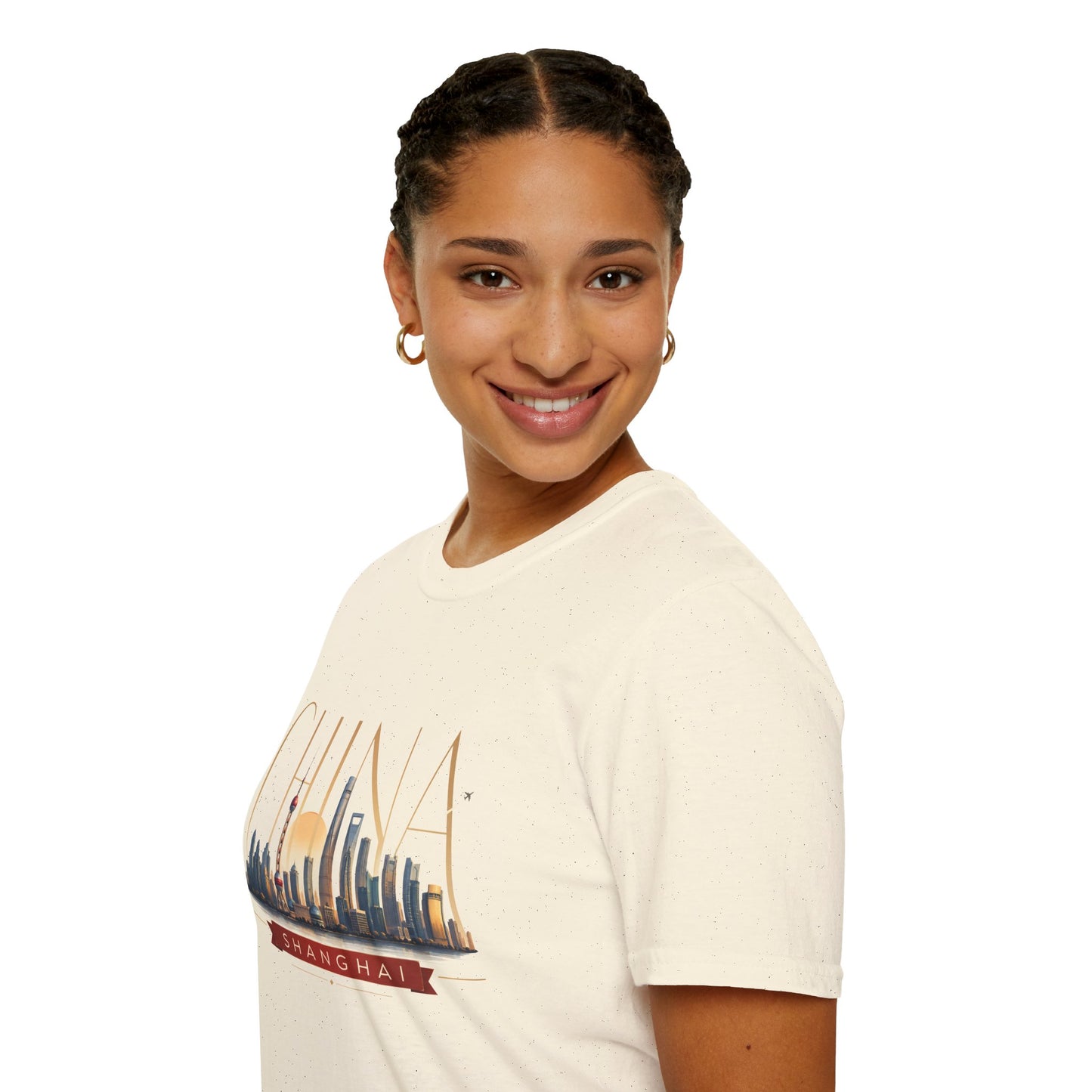 China Skyline T‑Shirt — Shanghai Cityscape Graphic Tee