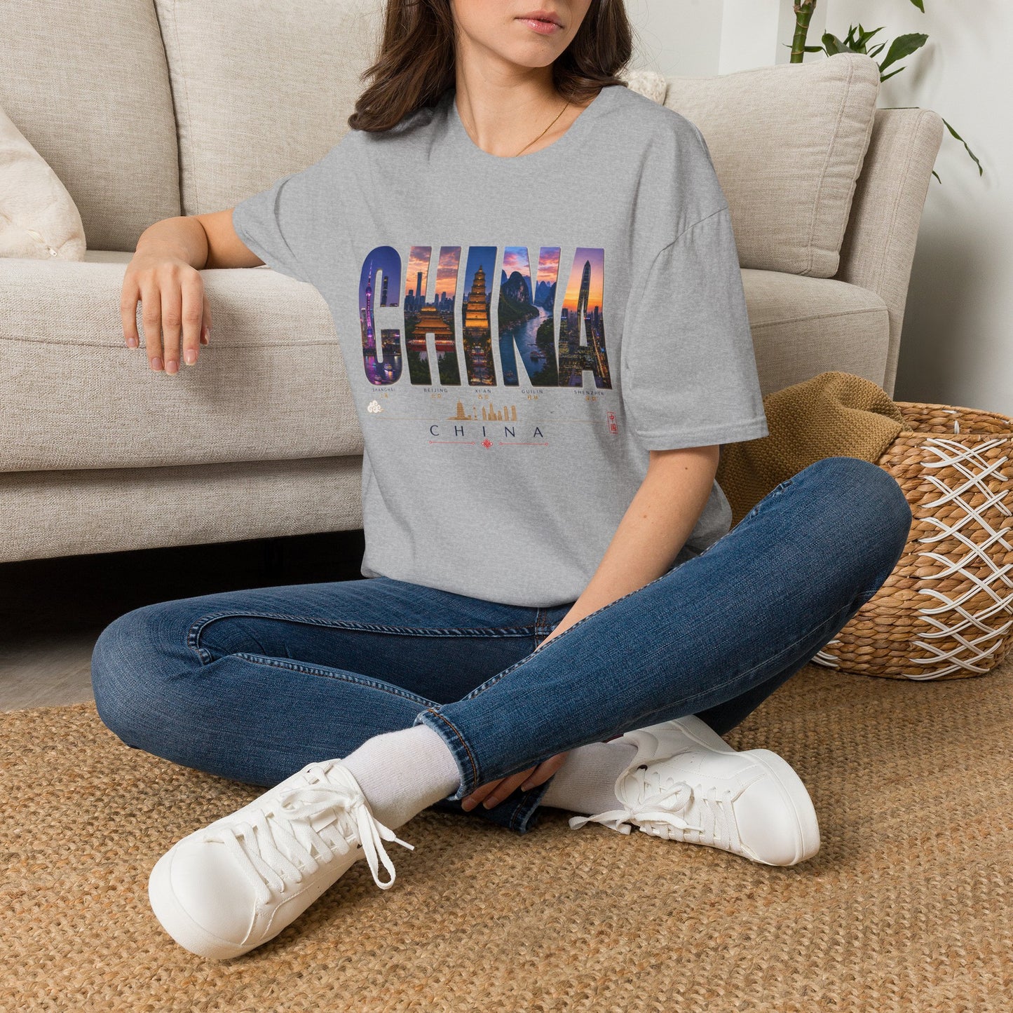 China Skyline T-Shirt — Travel Cityscape Tee