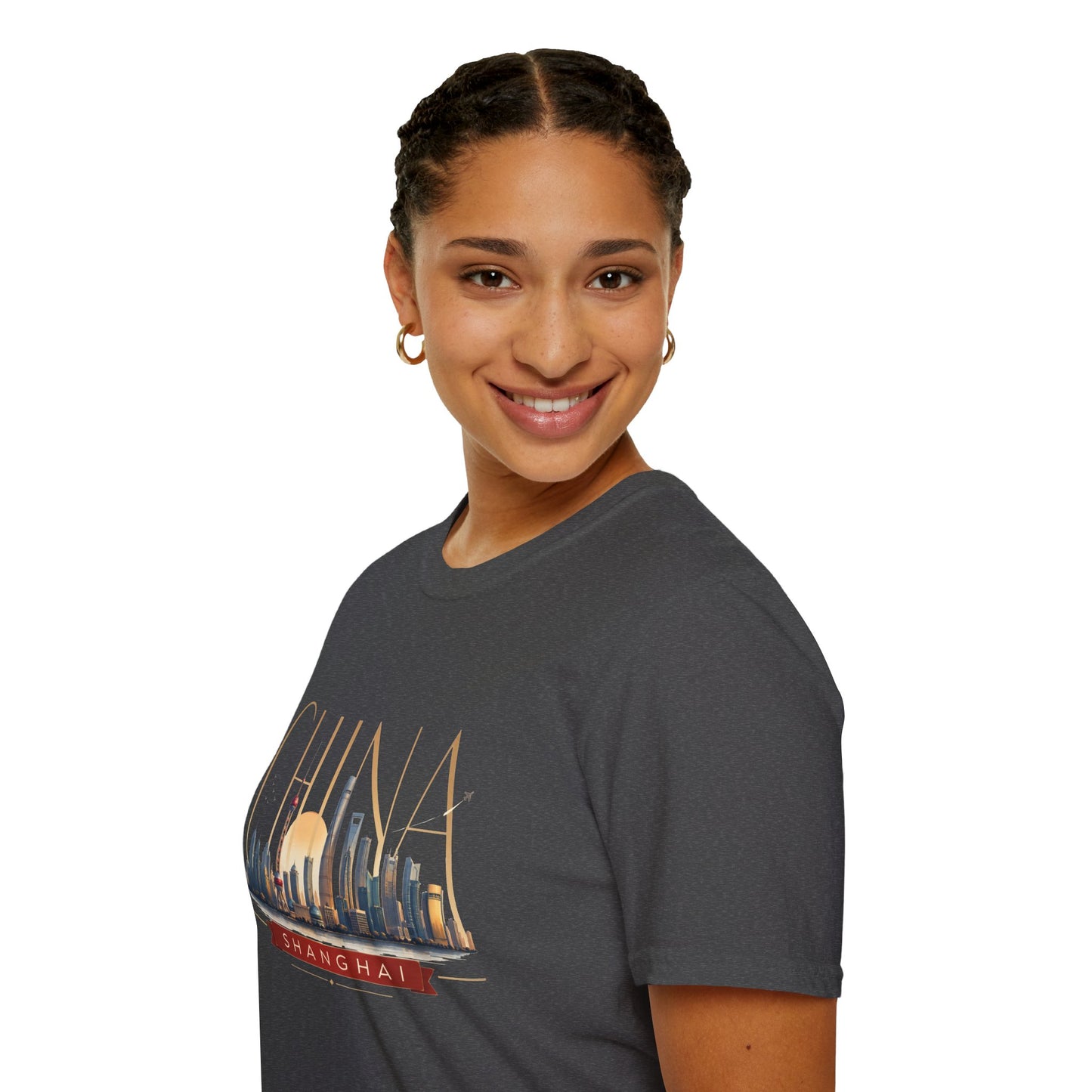 China Skyline T‑Shirt — Shanghai Cityscape Graphic Tee