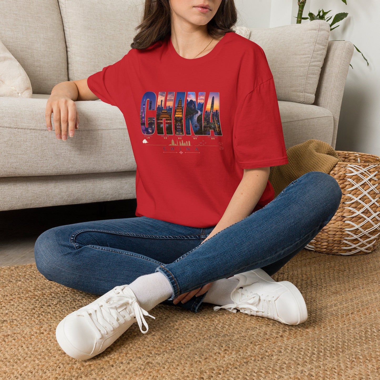 China Skyline Photo Tee — Travel Souvenir T-Shirt