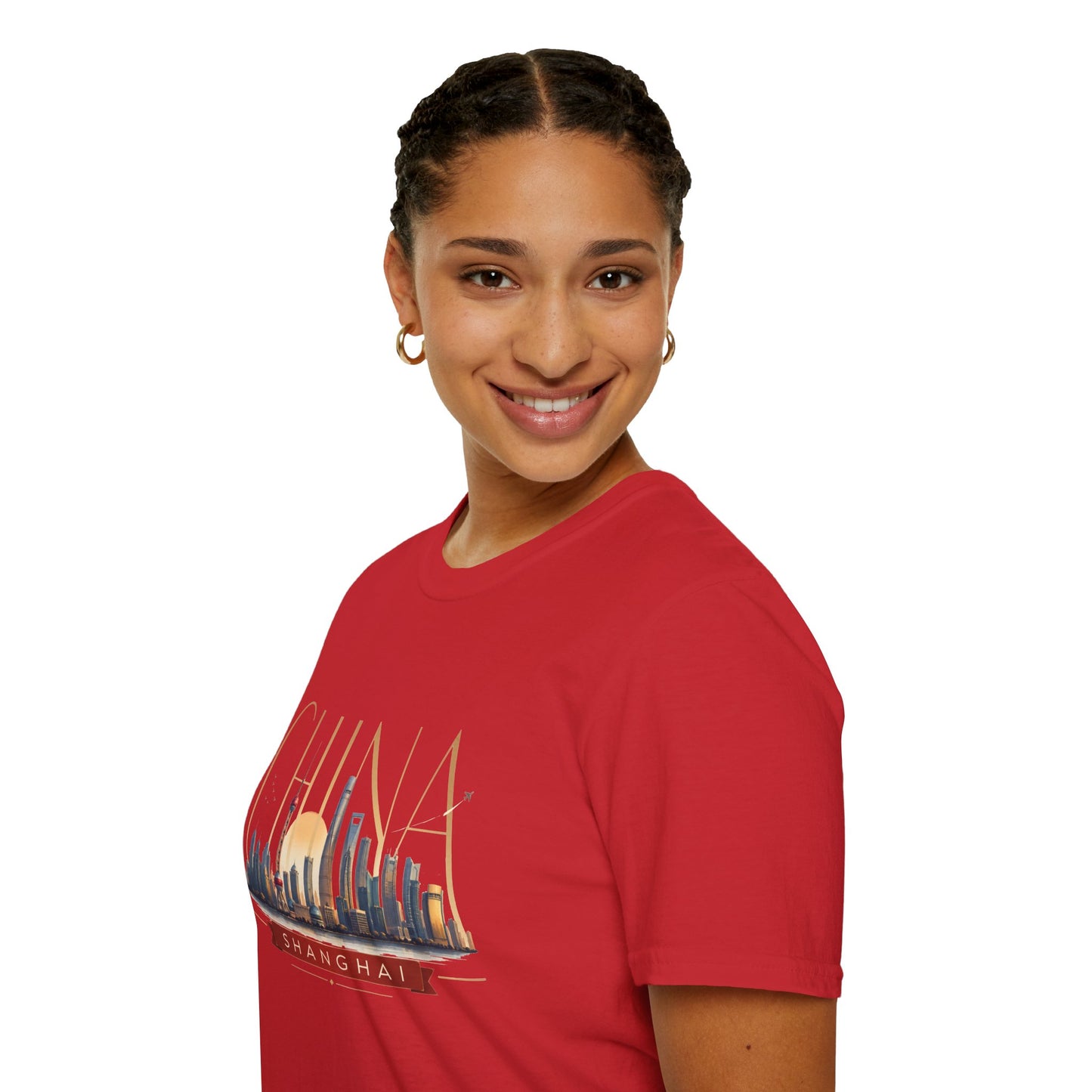 China Skyline T‑Shirt — Shanghai Cityscape Graphic Tee