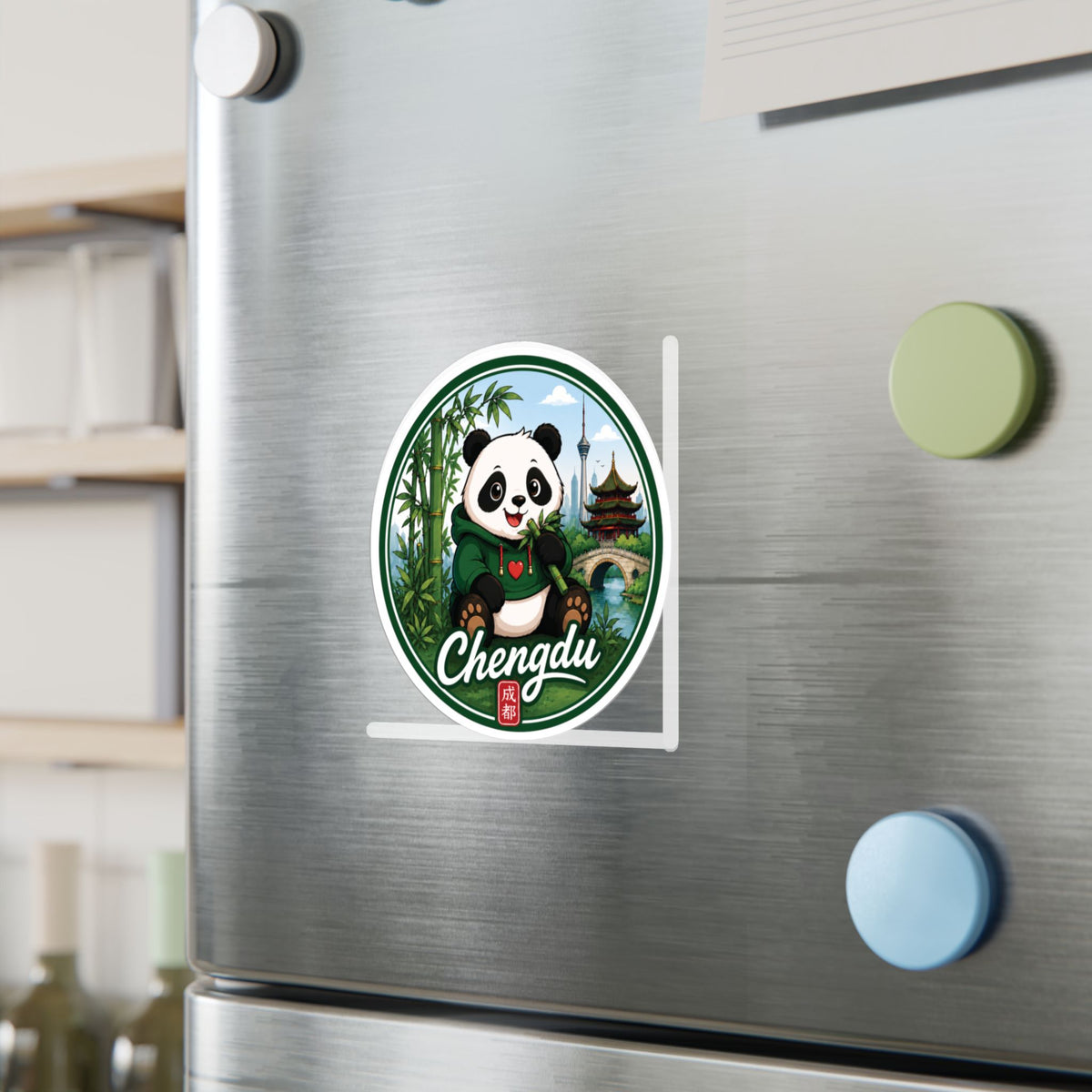 Chengdu Panda Kiss-Cut Vinyl Decal