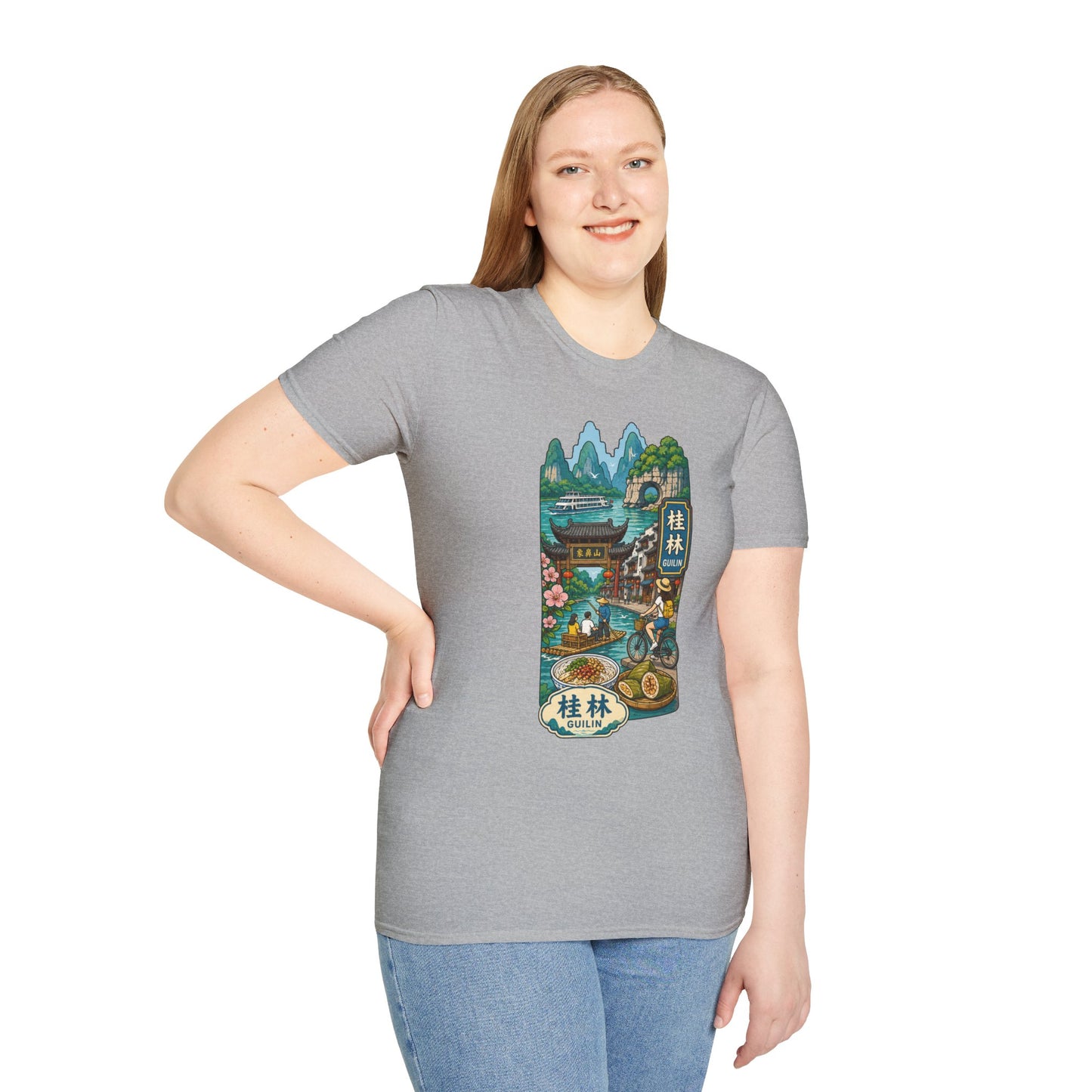 Guilin Scenic T-Shirt — Chinese Landscape Travel Art Tee