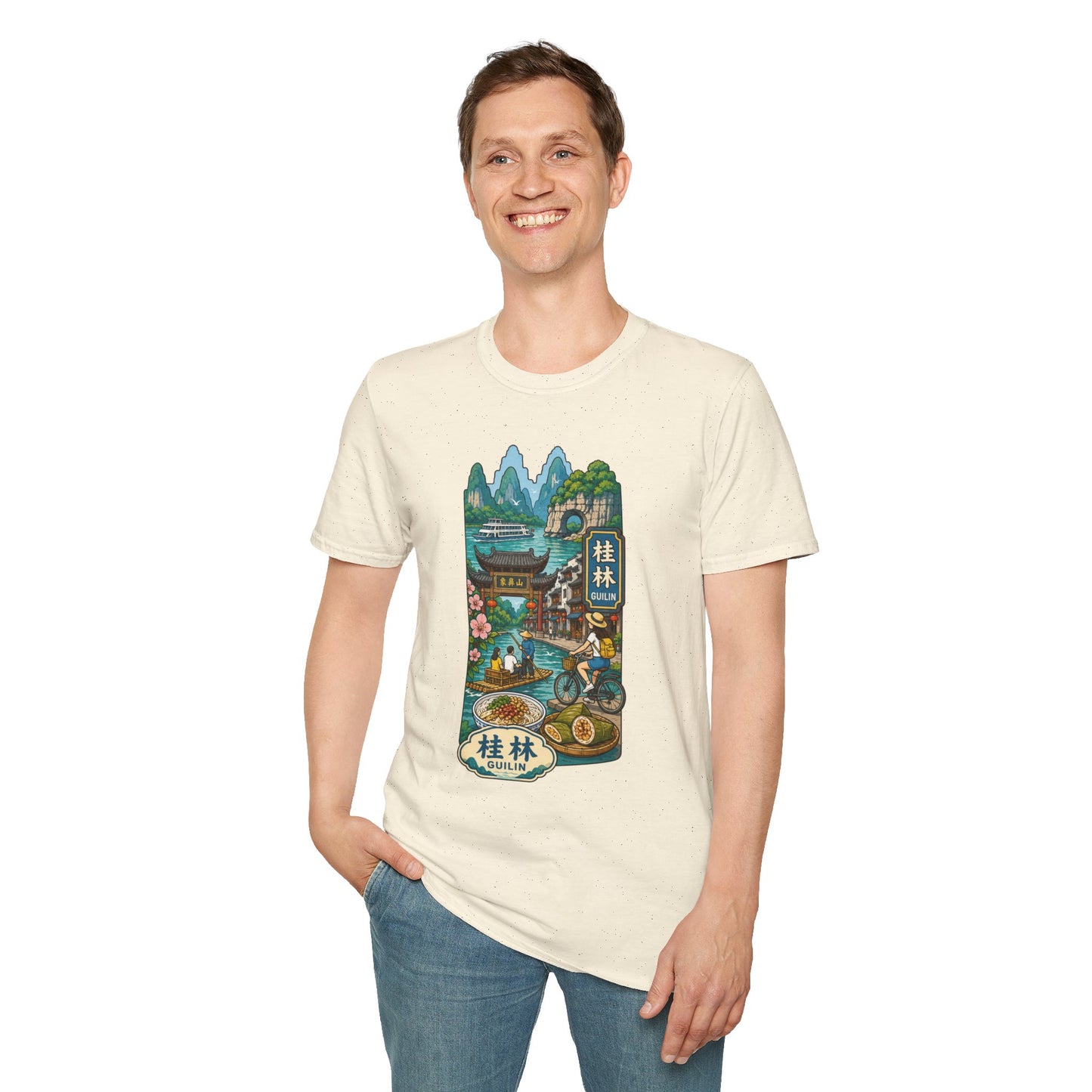 Guilin Scenic T-Shirt — Chinese Landscape Travel Art Tee