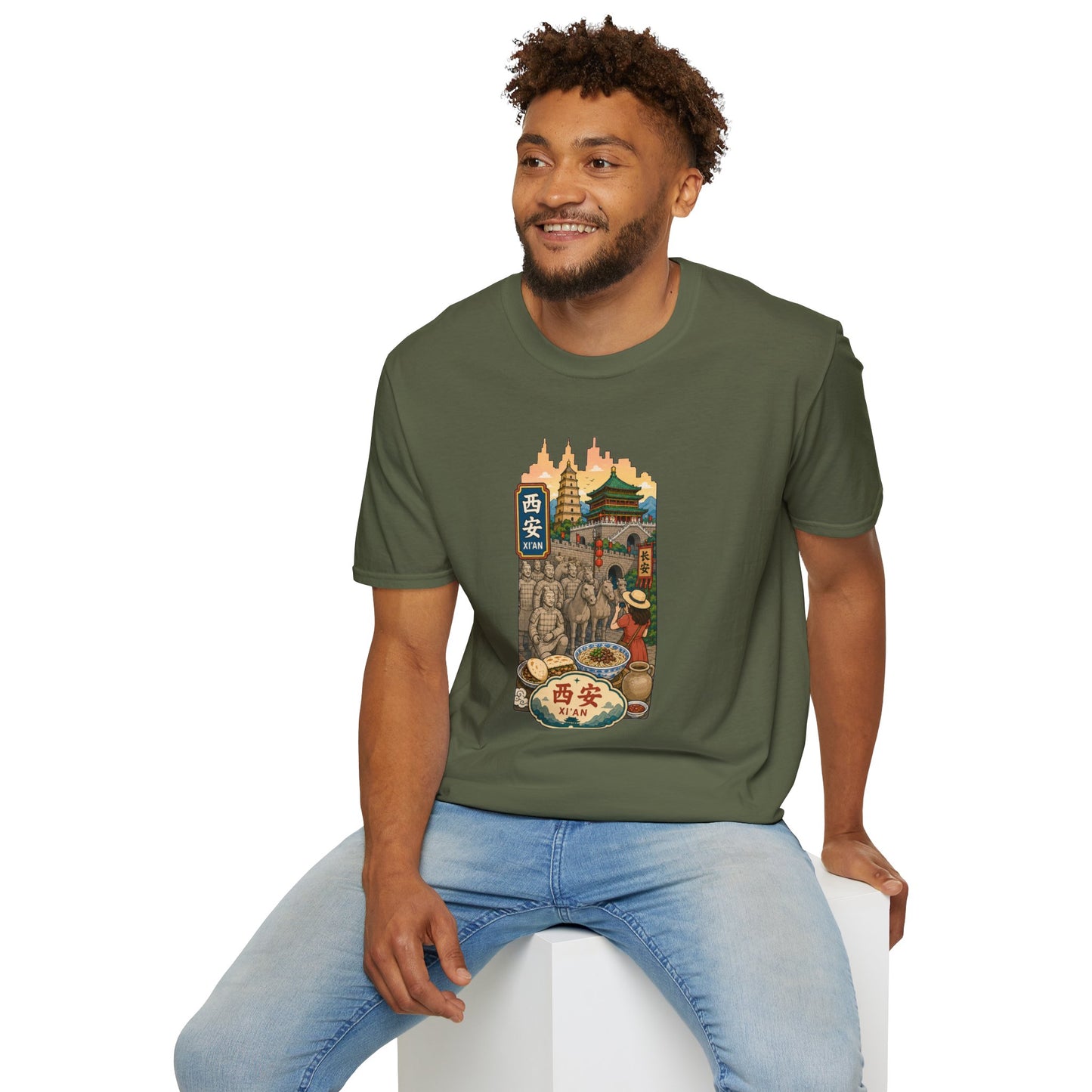 Xi'an Travel T‑Shirt — Vintage China Cityscape Graphic