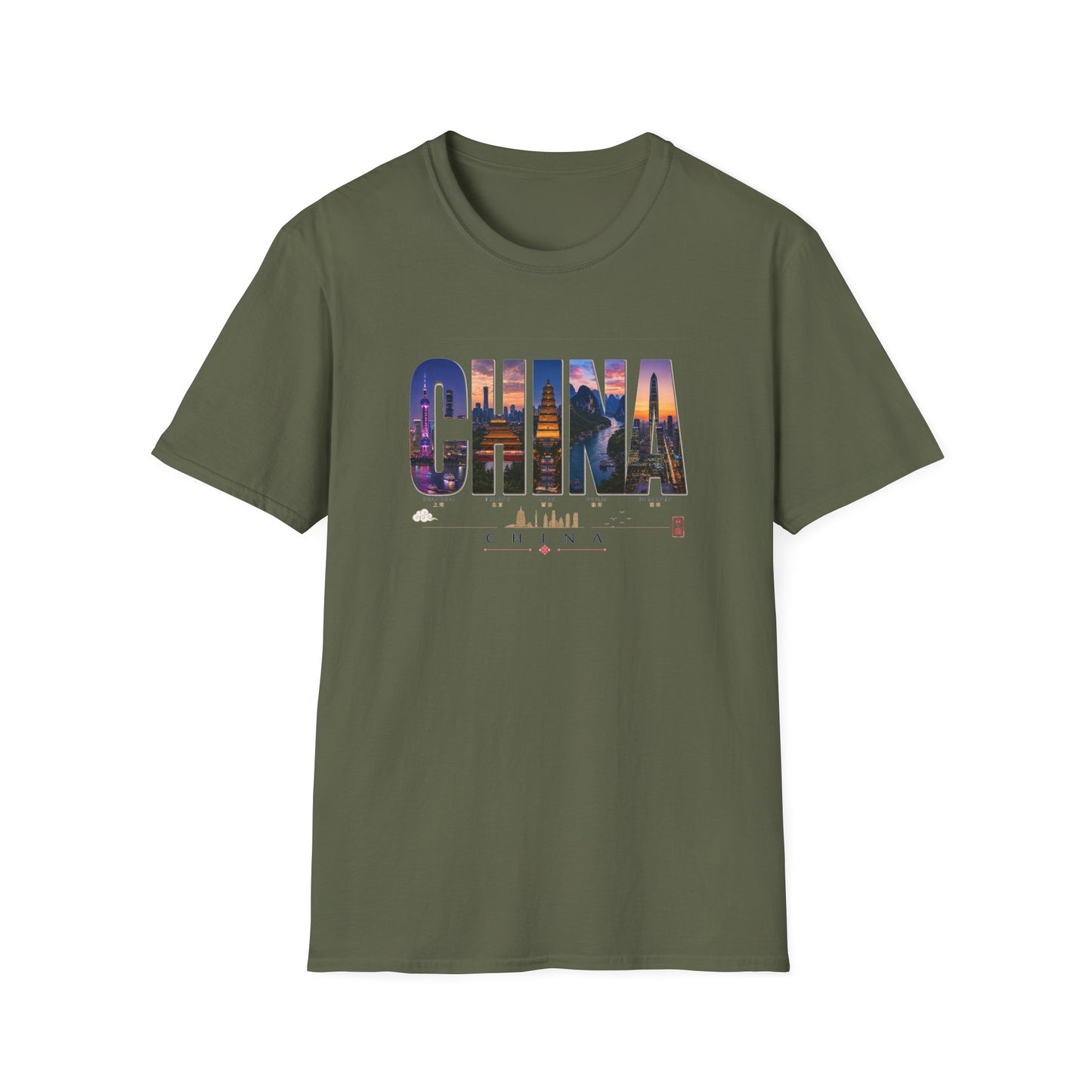 China Skyline Photo Tee — Travel Souvenir T-Shirt