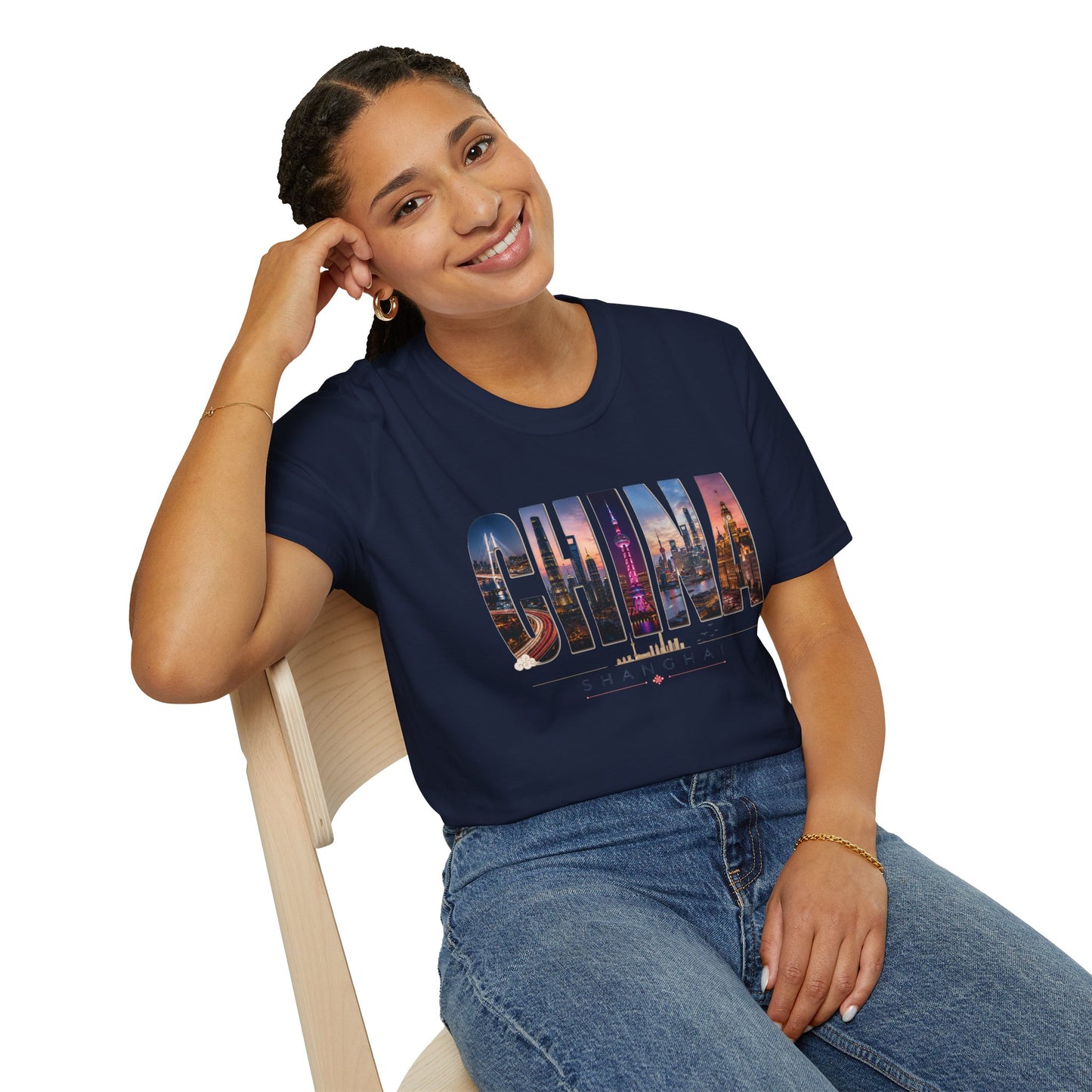 China Skyline Graphic T‑Shirt — Cityscape Travel Tee