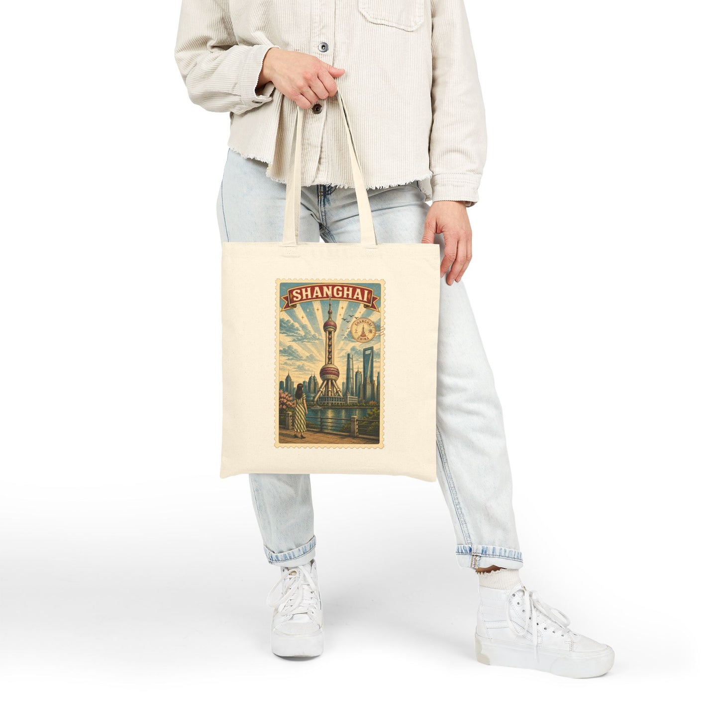 Shanghai Vintage Poster Tote Bag