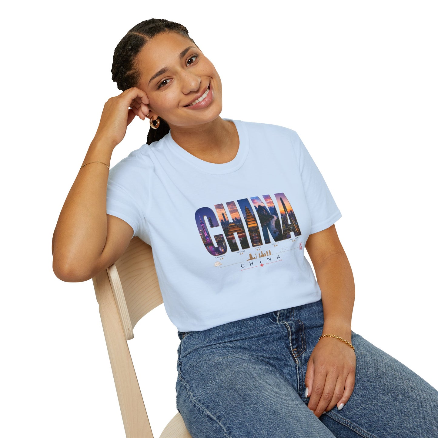 China Skyline Photo Tee — Travel Souvenir T-Shirt