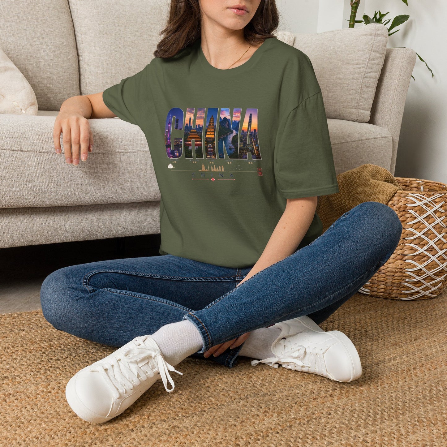 China Skyline Photo Tee — Travel Souvenir T-Shirt