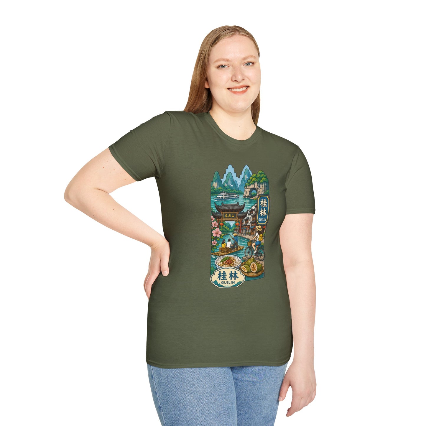 Guilin Scenic T-Shirt — Chinese Landscape Travel Art Tee