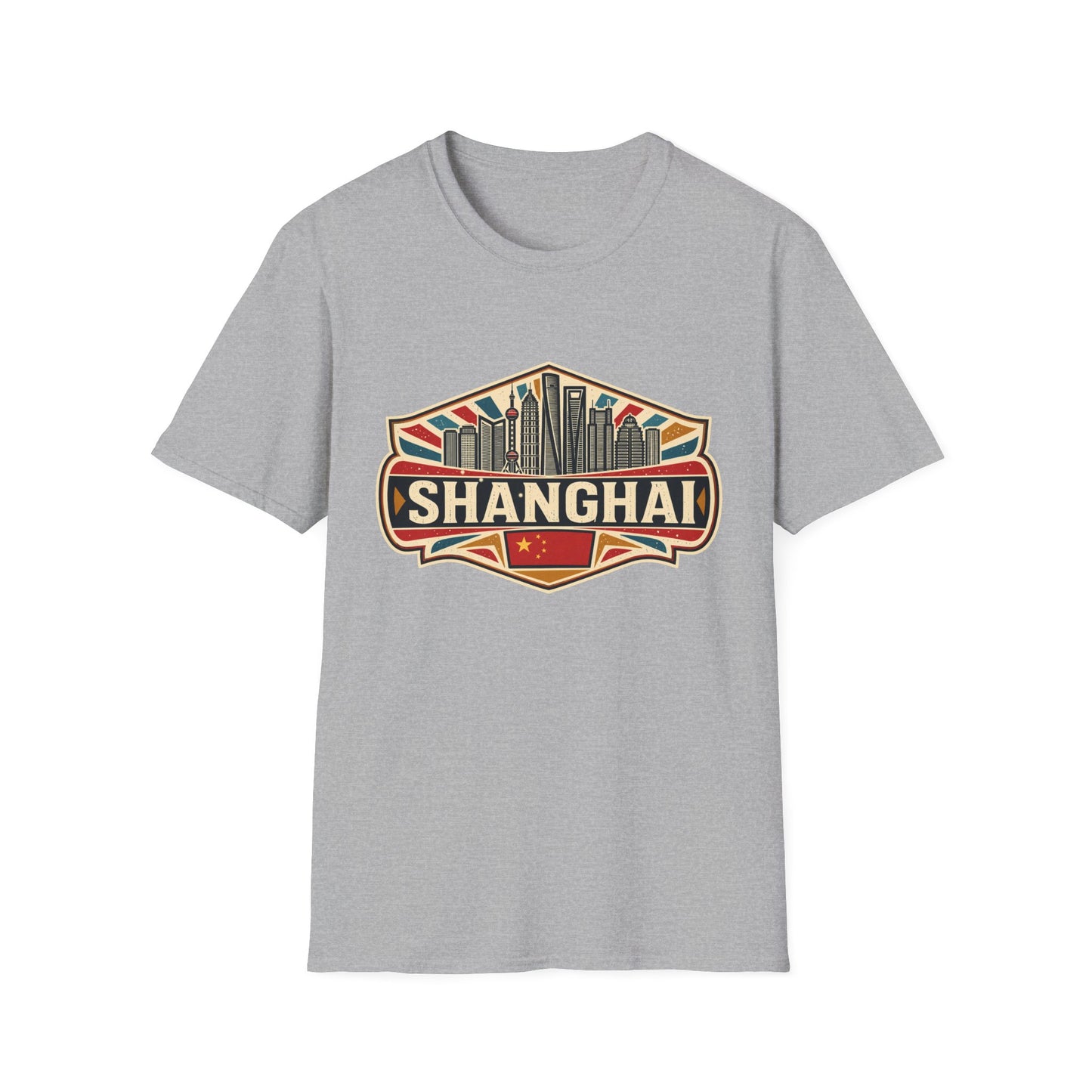 Shanghai Skyline Vintage T‑Shirt