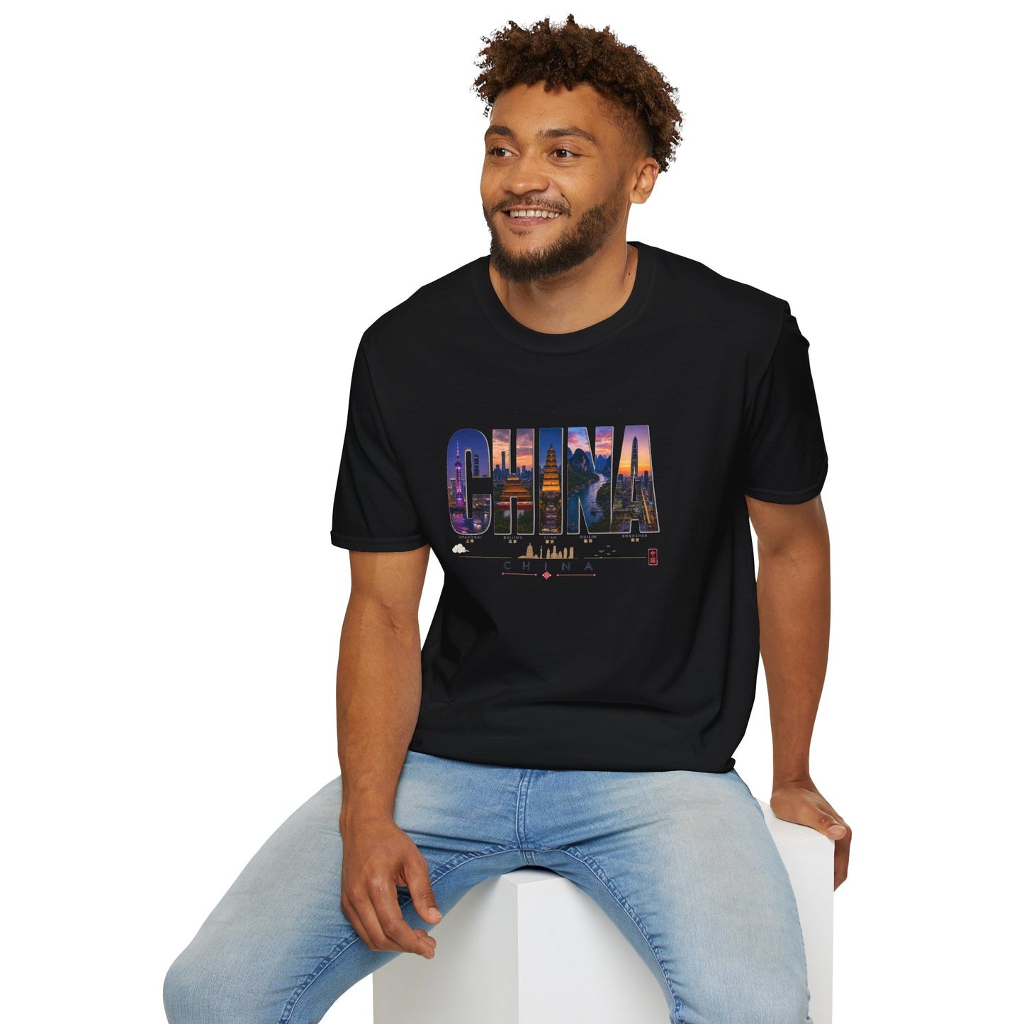 China Skyline Photo Tee — Travel Souvenir T-Shirt