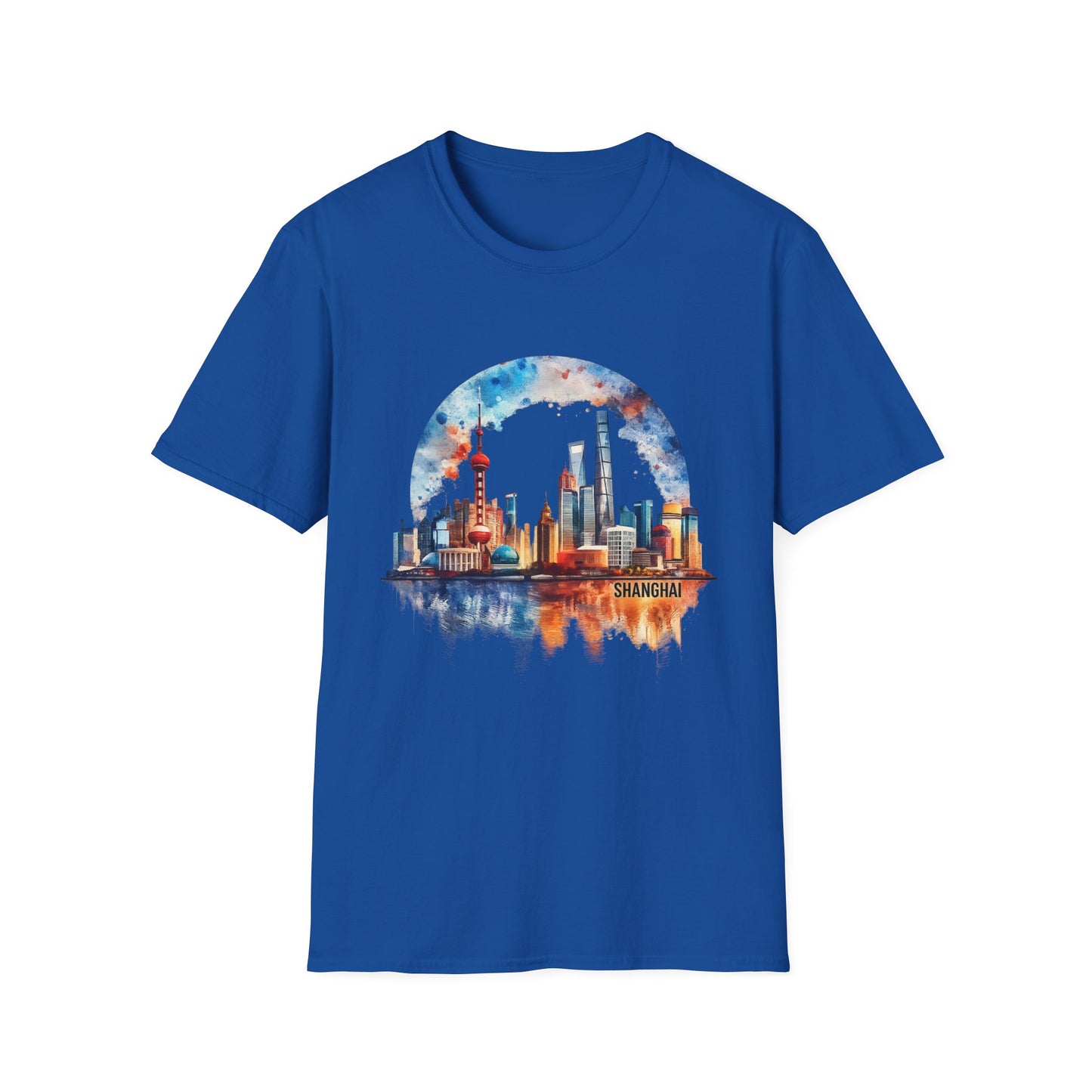 Cityscape Watercolor T-Shirt — Skyline Art Tee