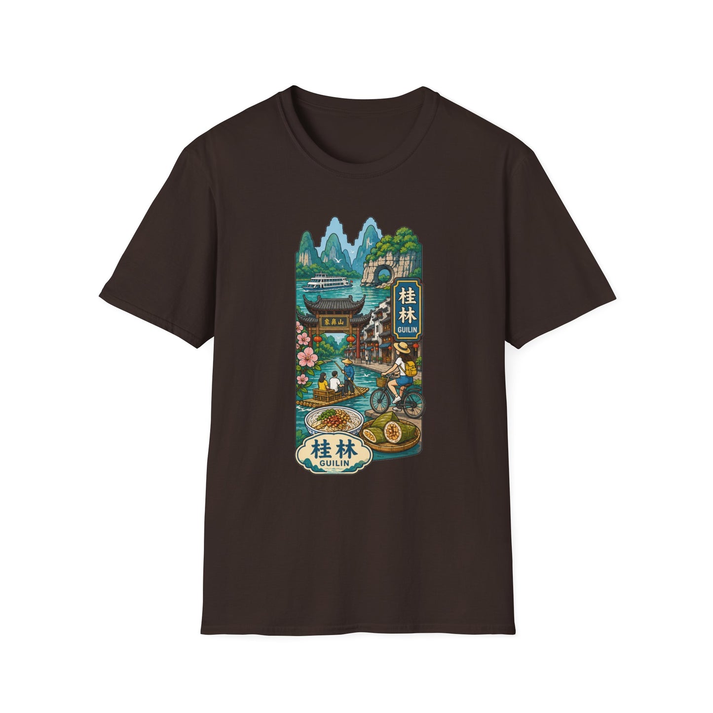 Guilin Scenic T-Shirt — Chinese Landscape Travel Art Tee