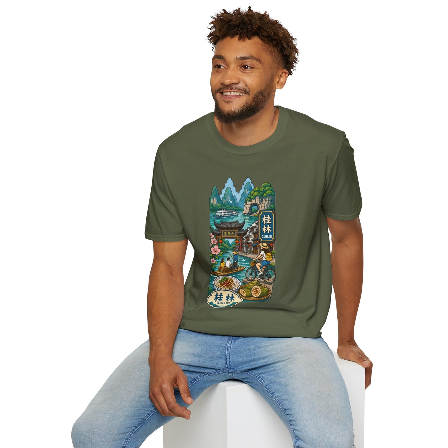 Guilin Scenic T-Shirt — Chinese Landscape Travel Art Tee