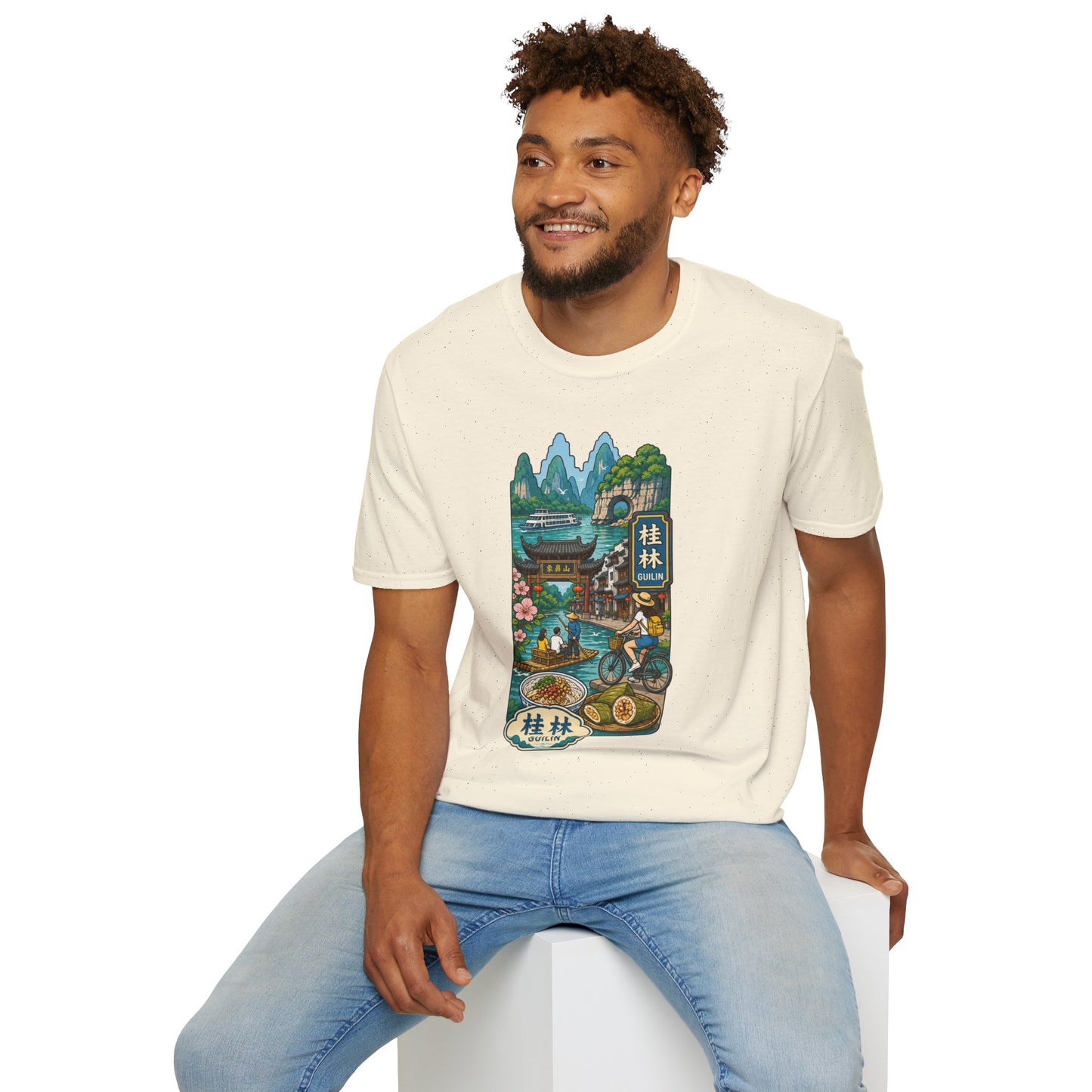 Guilin Scenic T-Shirt — Chinese Landscape Travel Art Tee