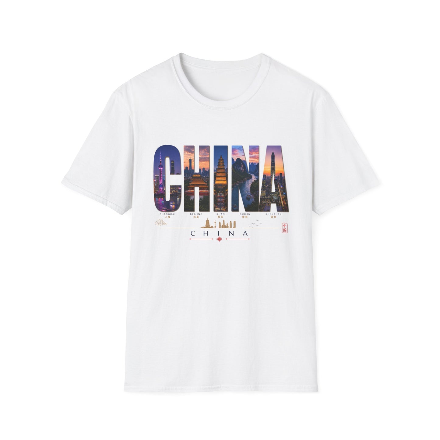 China Skyline T-Shirt — Travel Cityscape Tee
