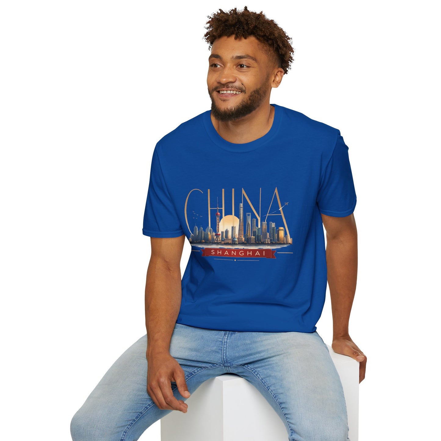China Skyline T‑Shirt — Shanghai Cityscape Graphic Tee