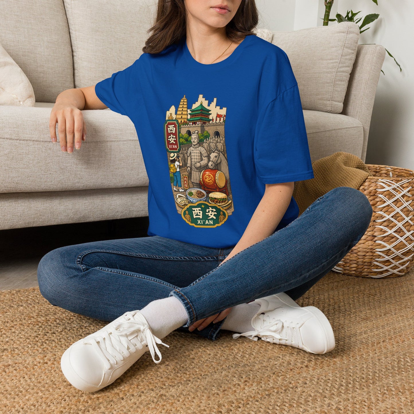 Xi'an Travel T-Shirt — Terracotta Warriors & Pagoda China Souvenir Tee