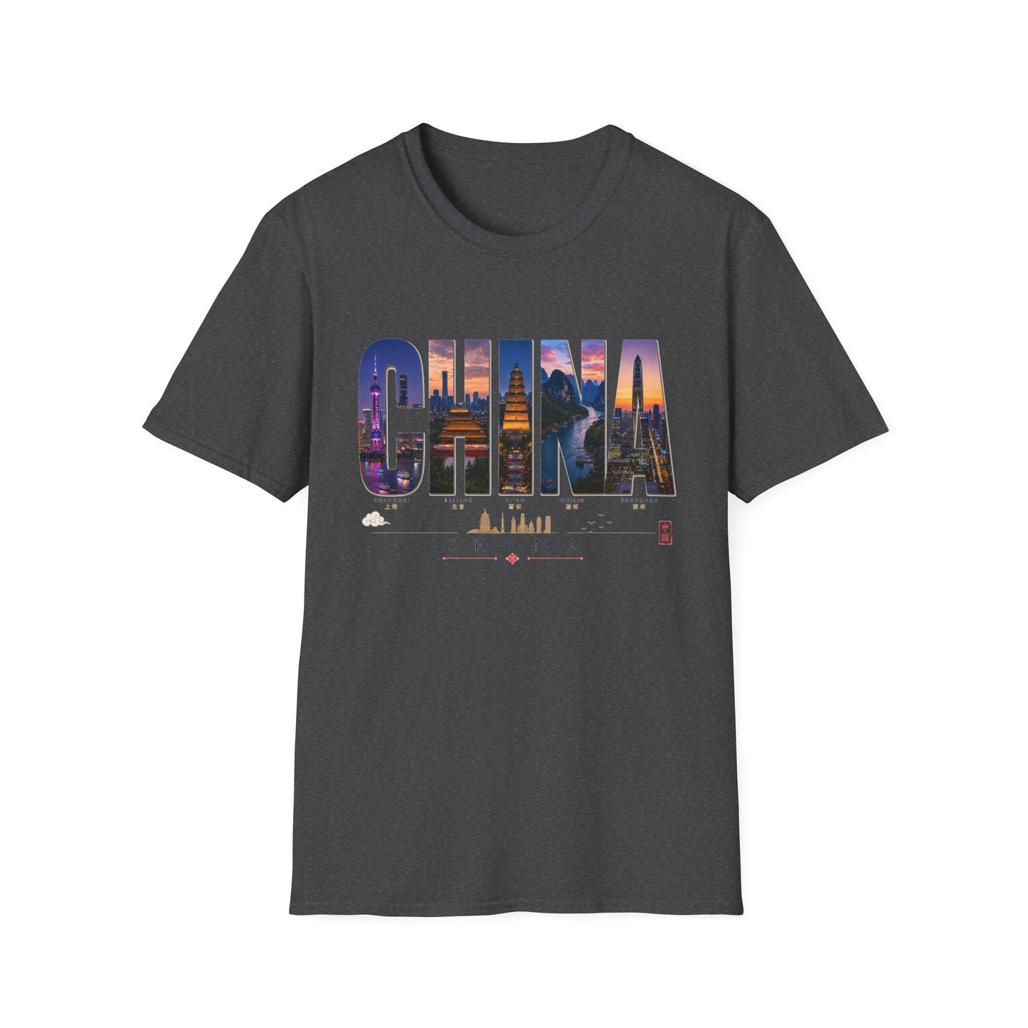 China Skyline T-Shirt — Travel Cityscape Tee