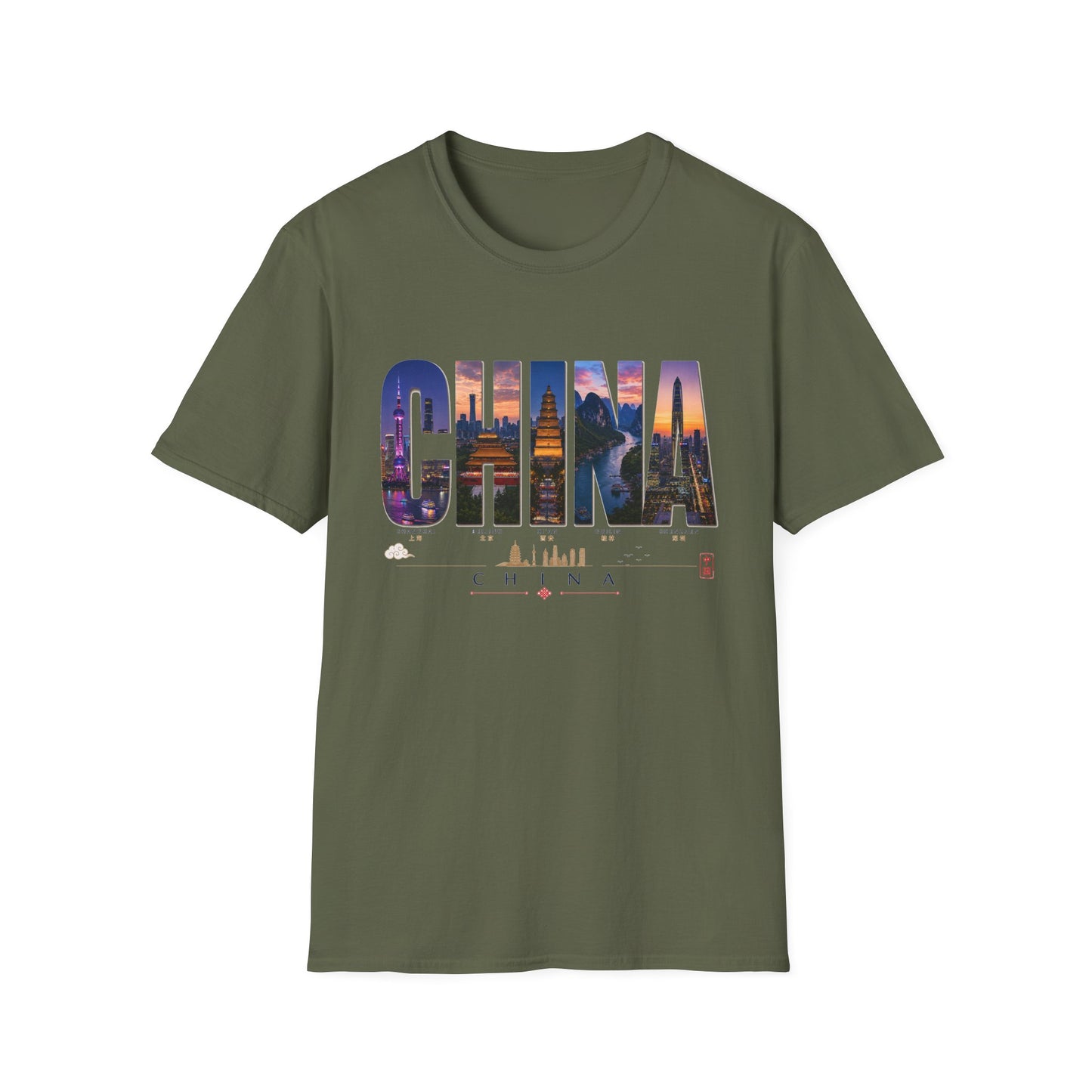 China Skyline T-Shirt — Travel Cityscape Tee
