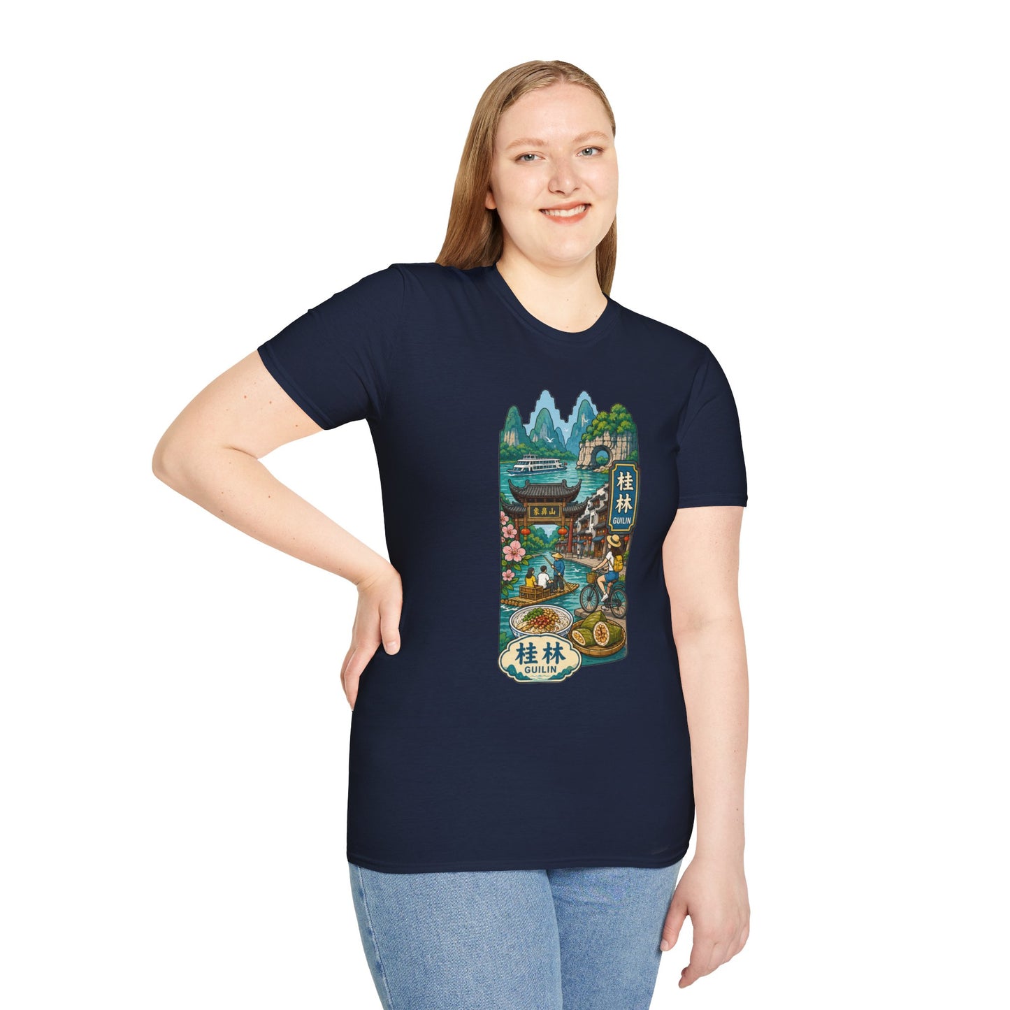 Guilin Scenic T-Shirt — Chinese Landscape Travel Art Tee