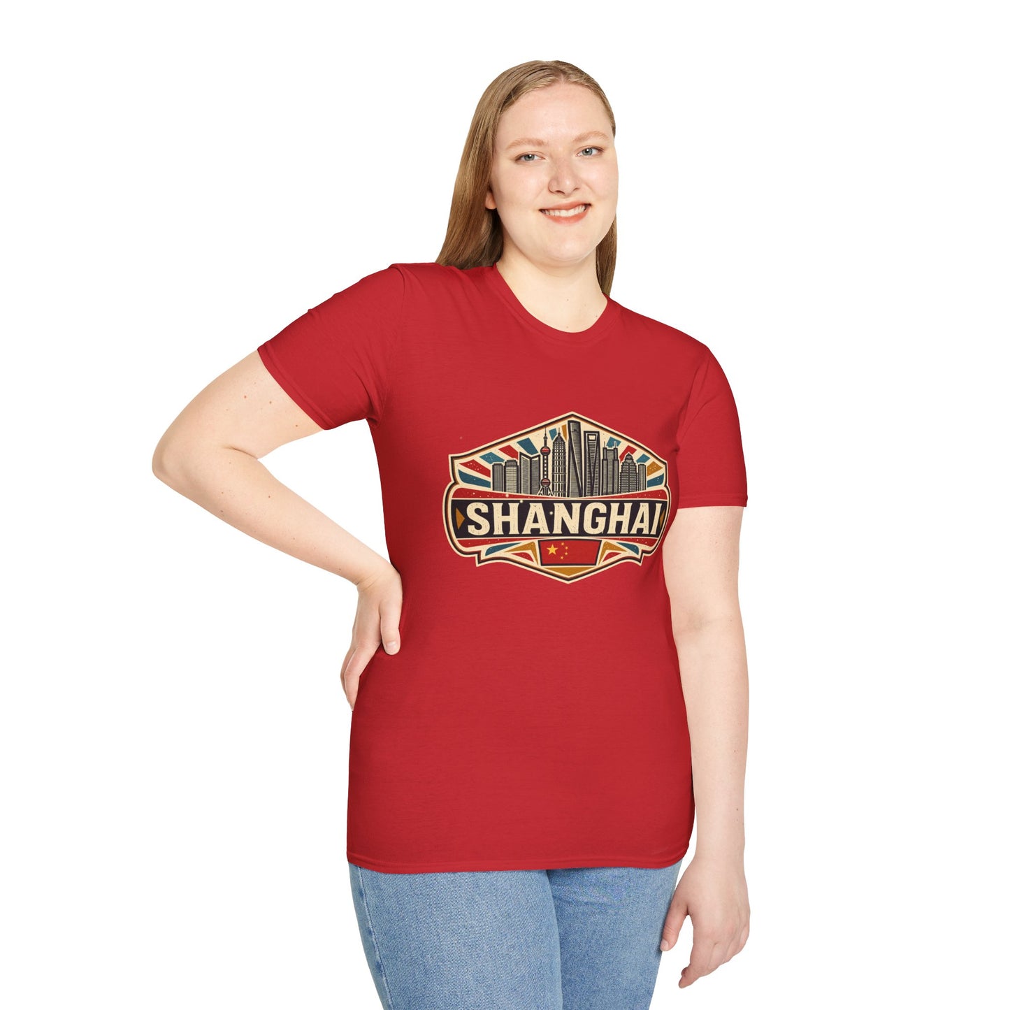 Shanghai Skyline Vintage T‑Shirt