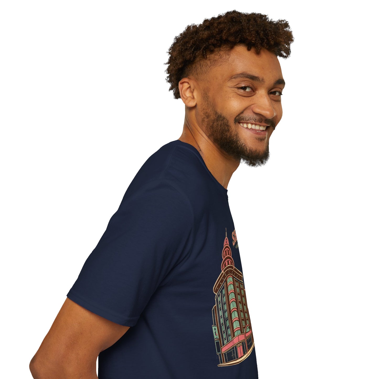Shanghai Skyline T-Shirt — Retro Cityscape Travel Tee