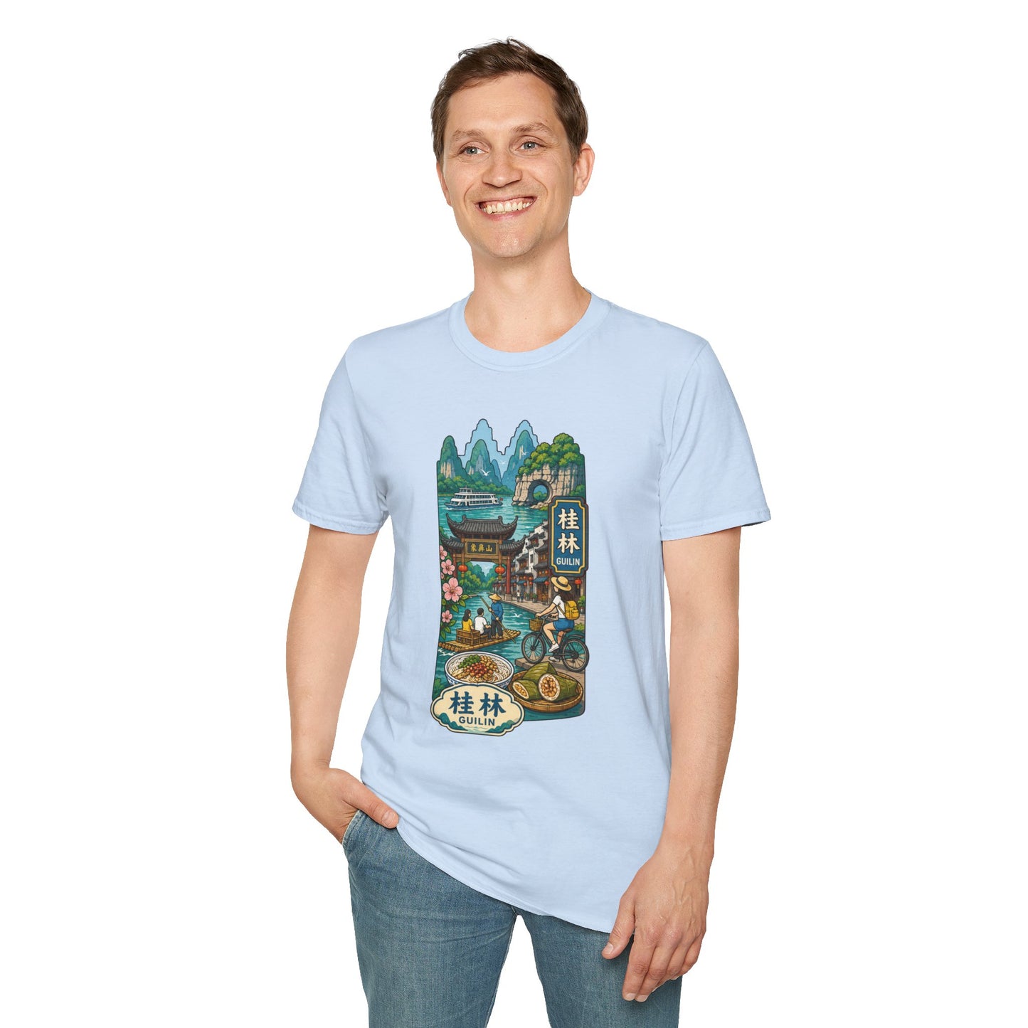 Guilin Scenic T-Shirt — Chinese Landscape Travel Art Tee