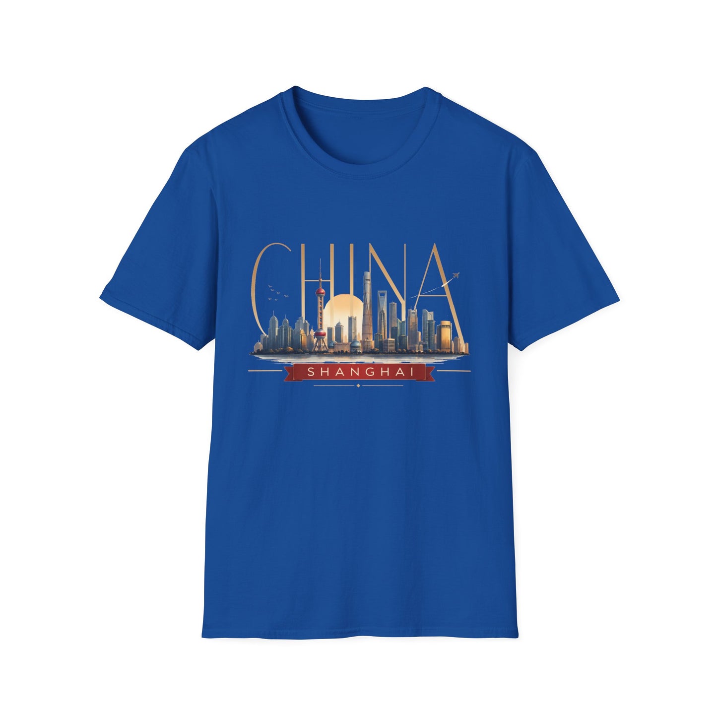 China Skyline T‑Shirt — Shanghai Cityscape Graphic Tee