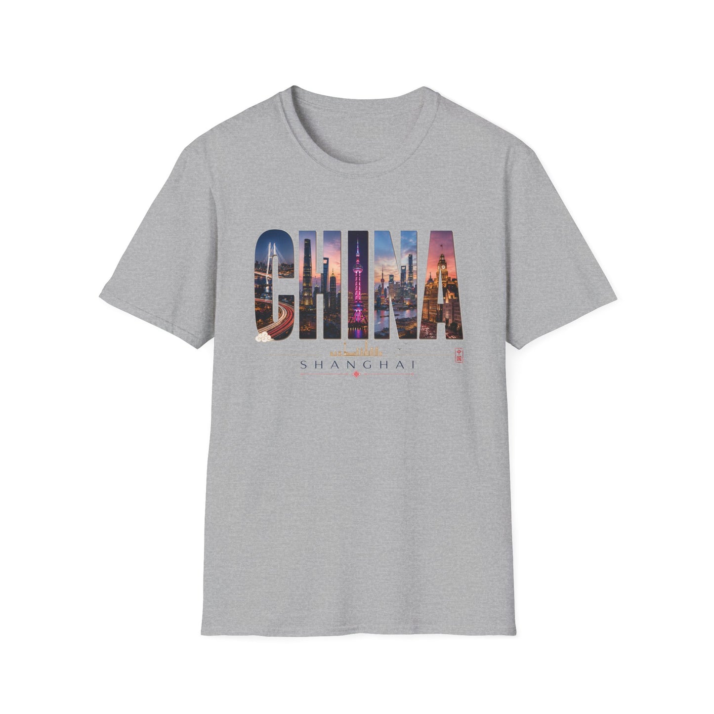 China Skyline Graphic T‑Shirt — Cityscape Travel Tee