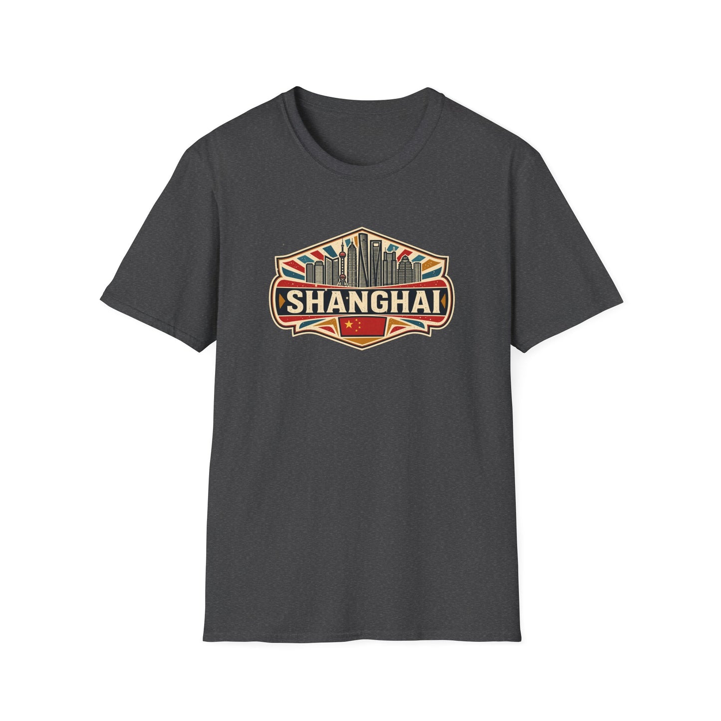 Shanghai Skyline T-Shirt — Vintage City Travel Tee