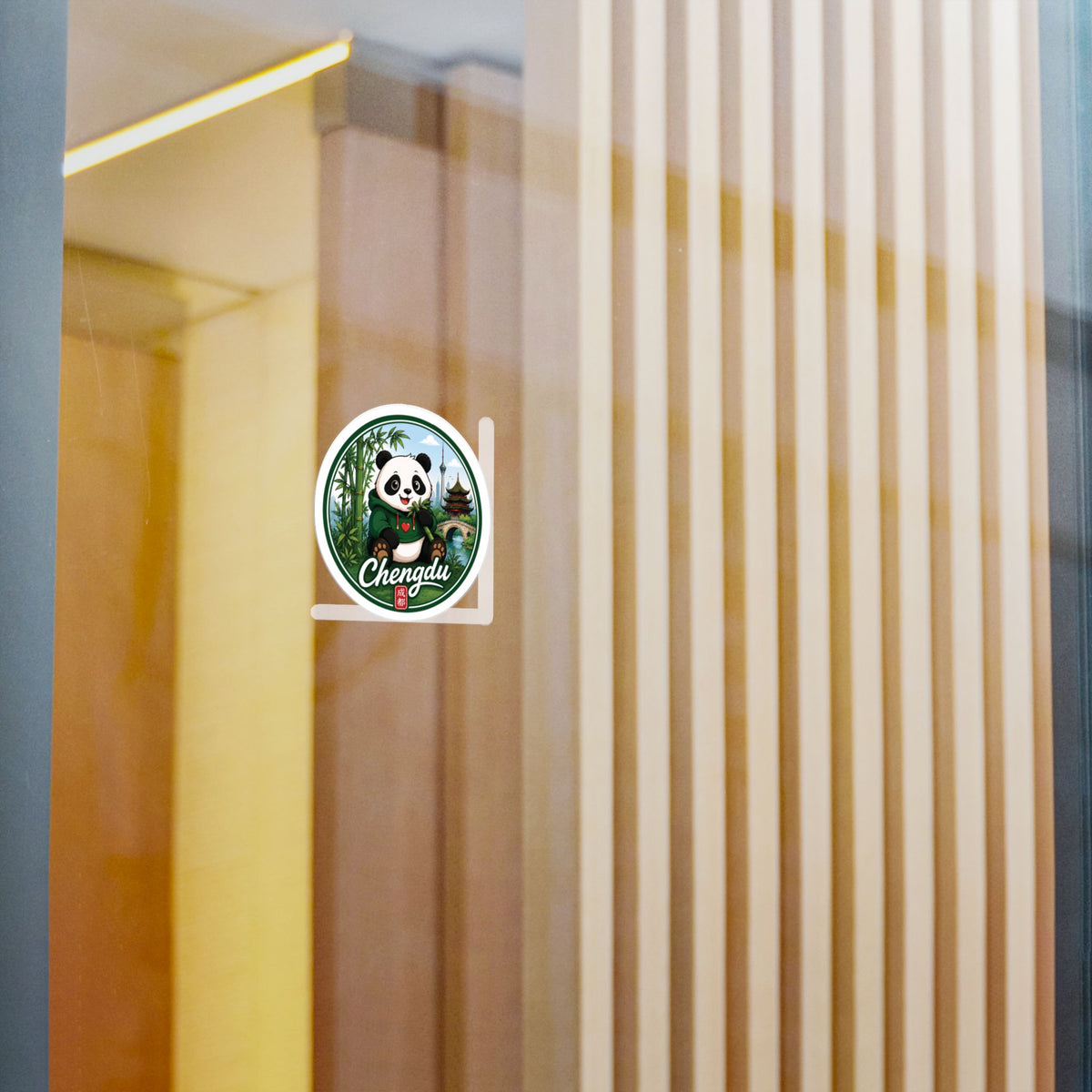 Chengdu Panda Kiss-Cut Vinyl Decal
