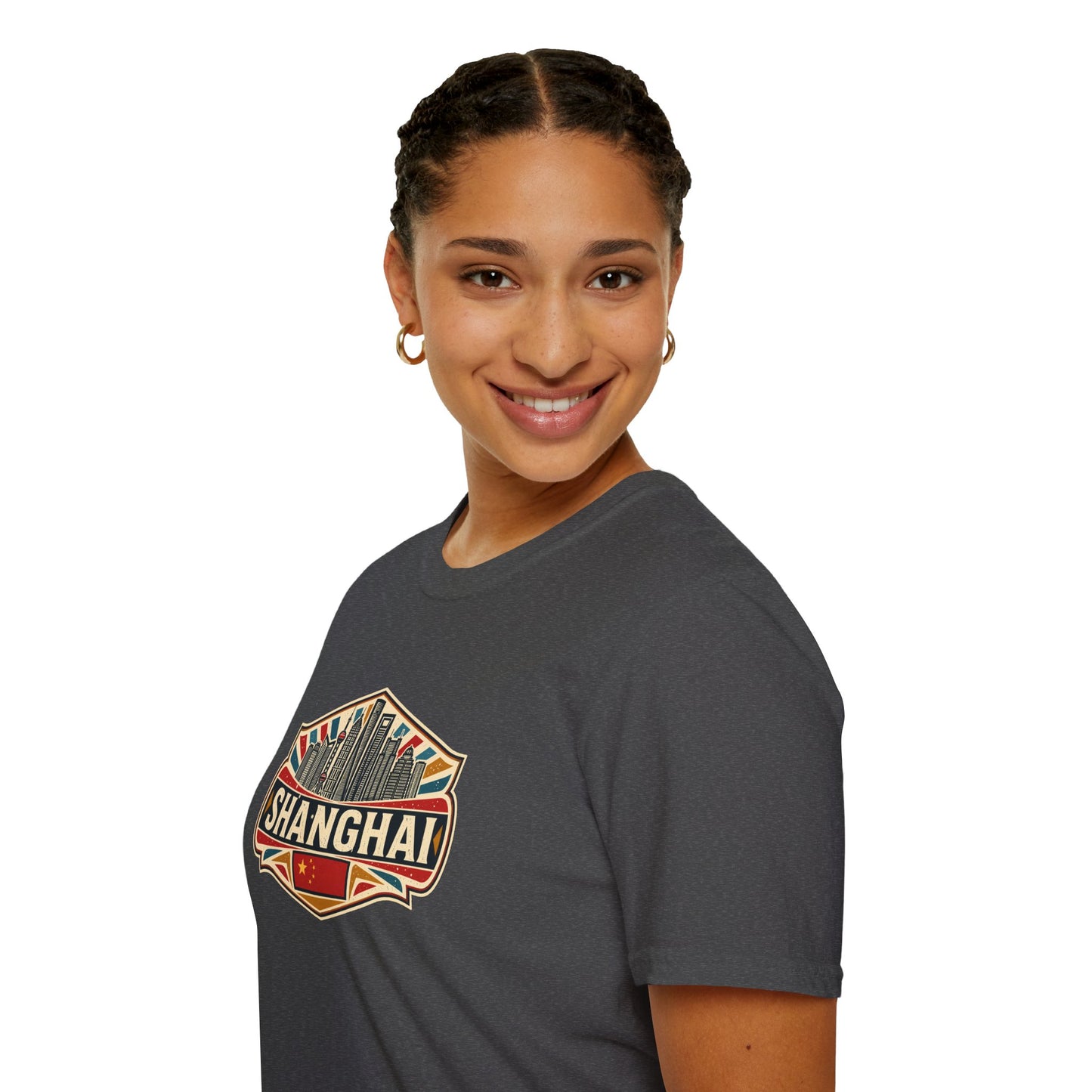 Shanghai Skyline T-Shirt — Vintage City Travel Tee