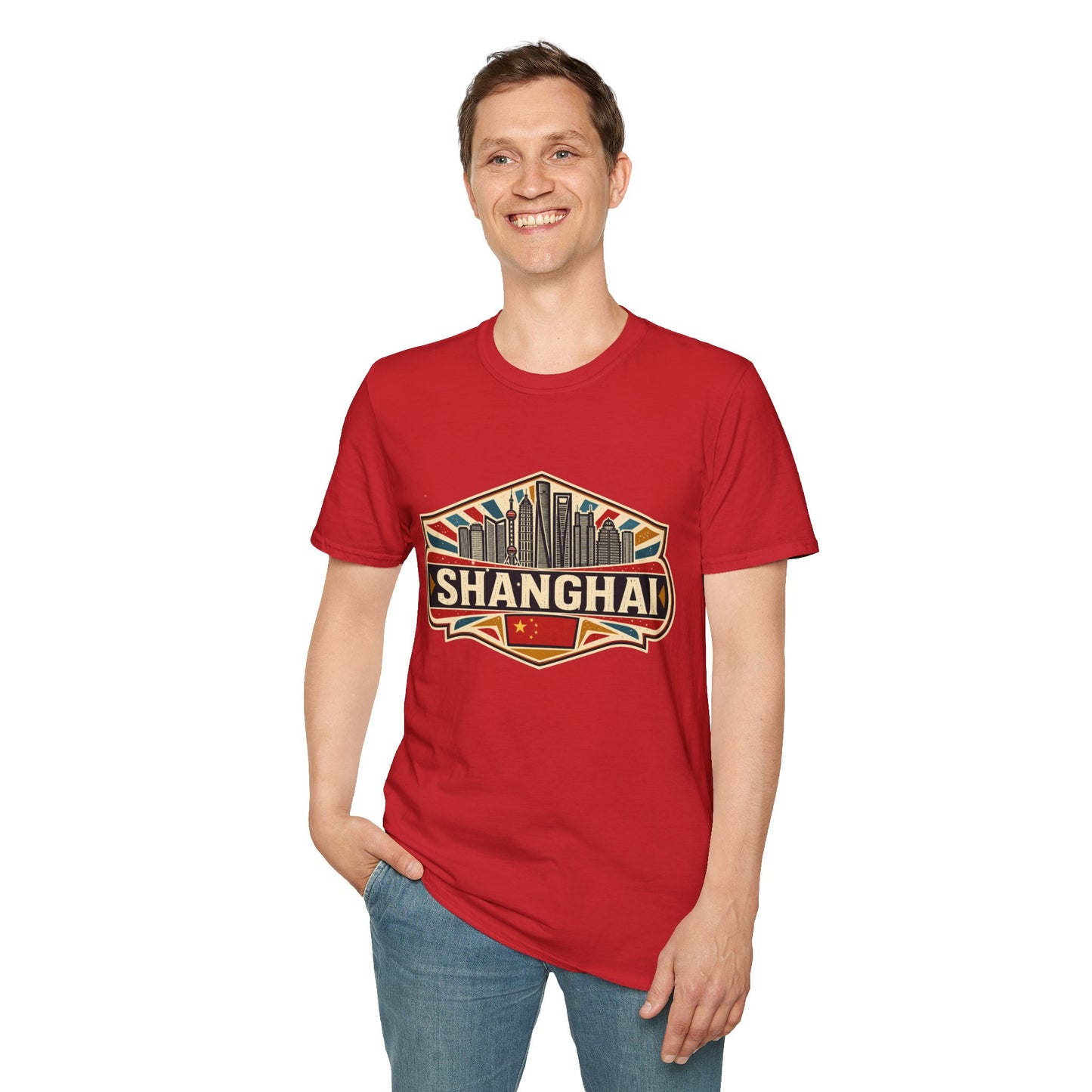 Shanghai Skyline Vintage T‑Shirt