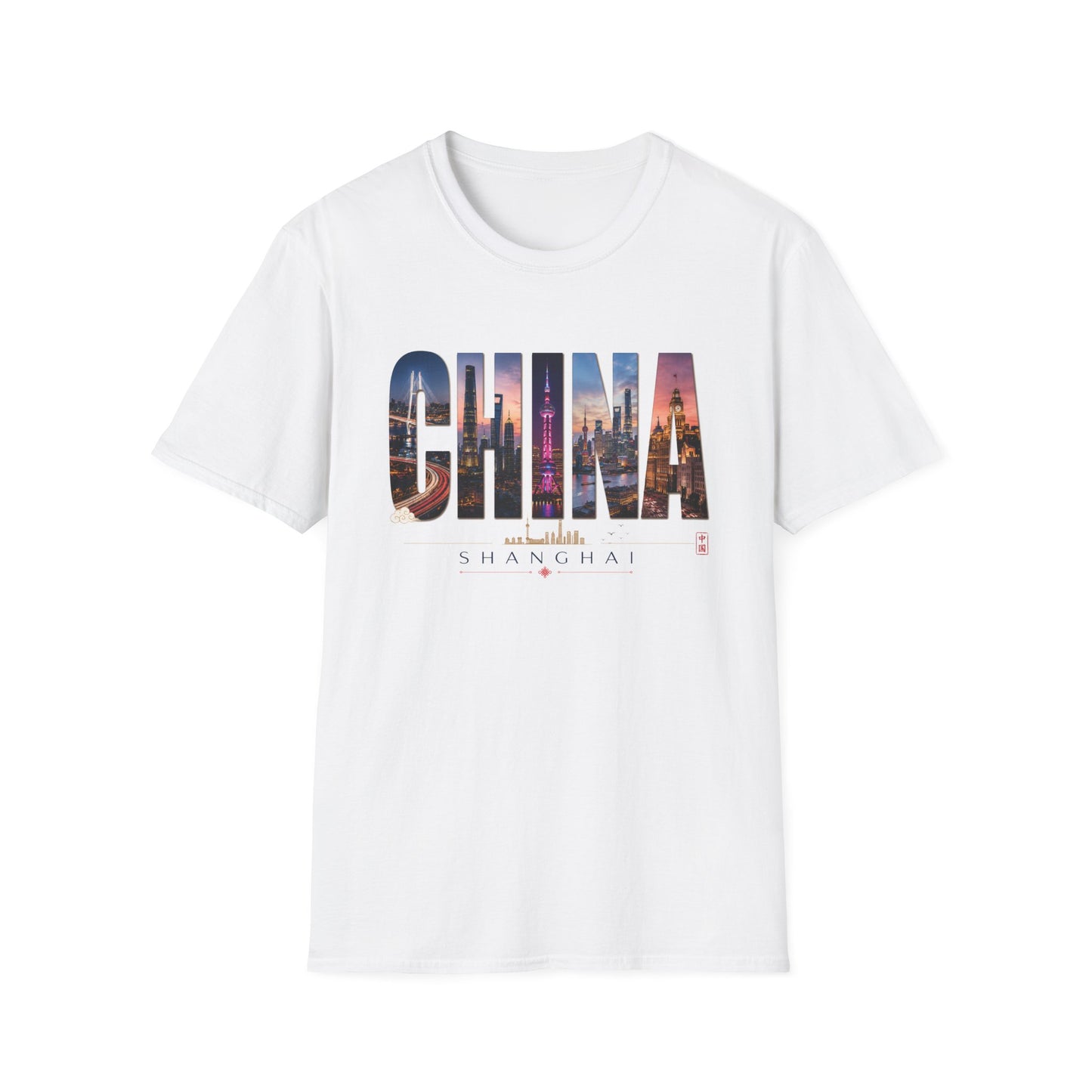 China Skyline Graphic T‑Shirt — Cityscape Travel Tee