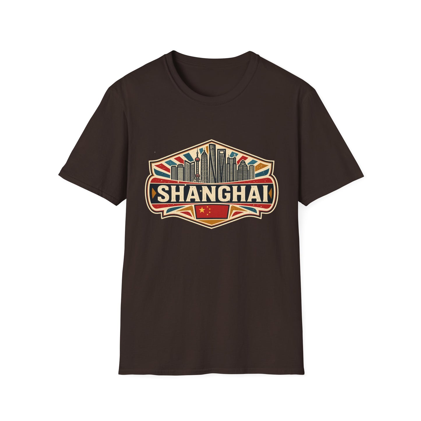 Shanghai Skyline Vintage T‑Shirt