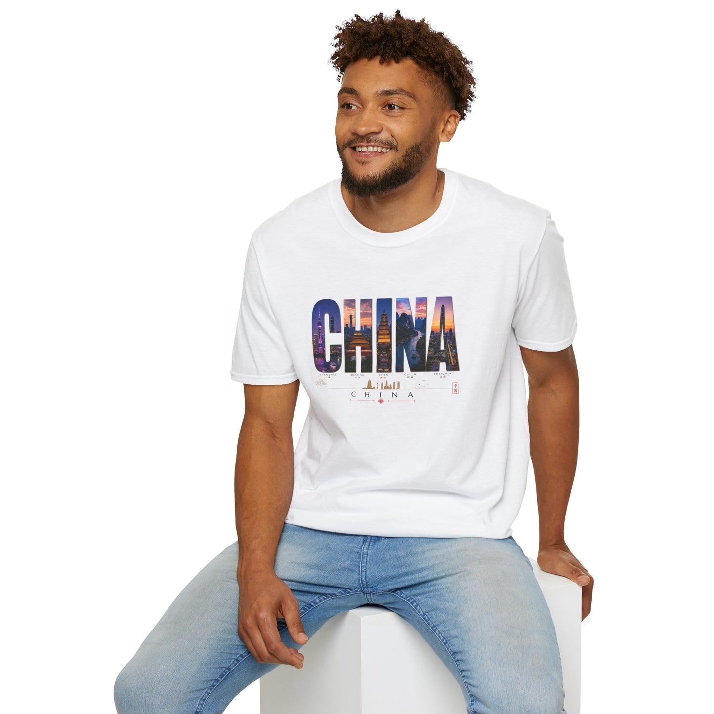 China Skyline Photo Tee — Travel Souvenir T-Shirt