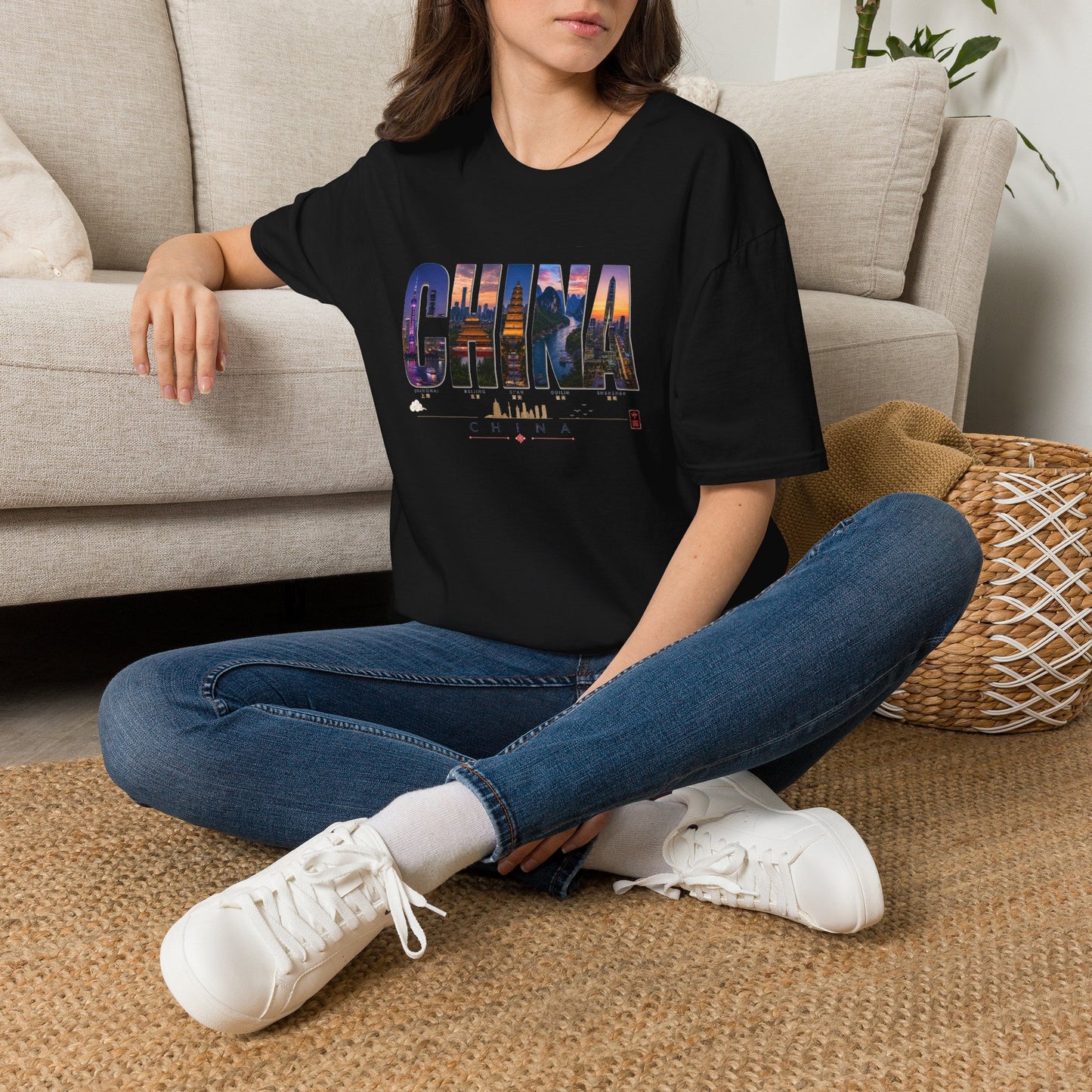 China Skyline Photo Tee — Travel Souvenir T-Shirt