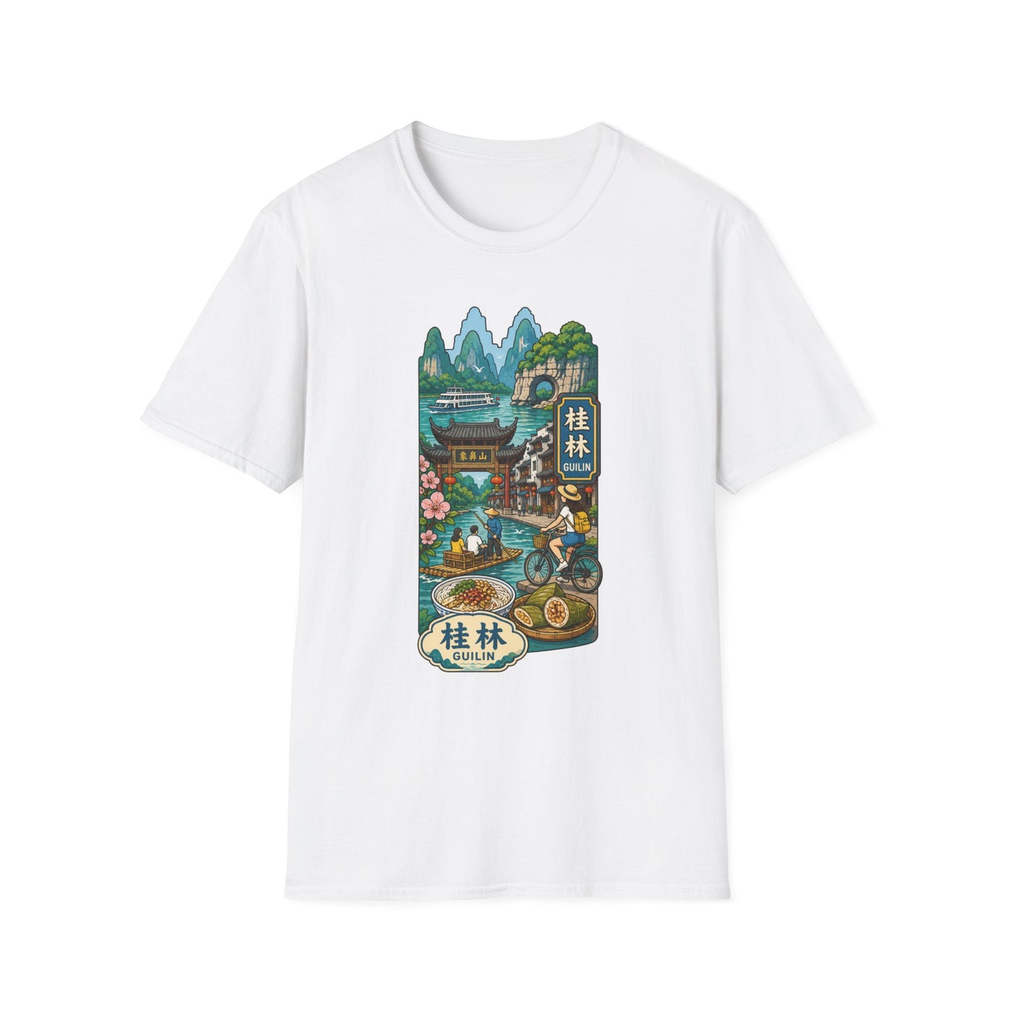 Guilin Scenic T-Shirt — Chinese Landscape Travel Art Tee
