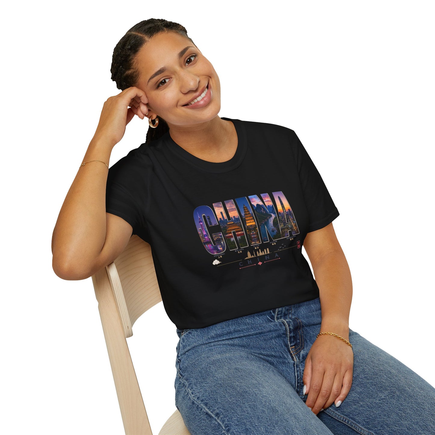 China Skyline Photo Tee — Travel Souvenir T-Shirt